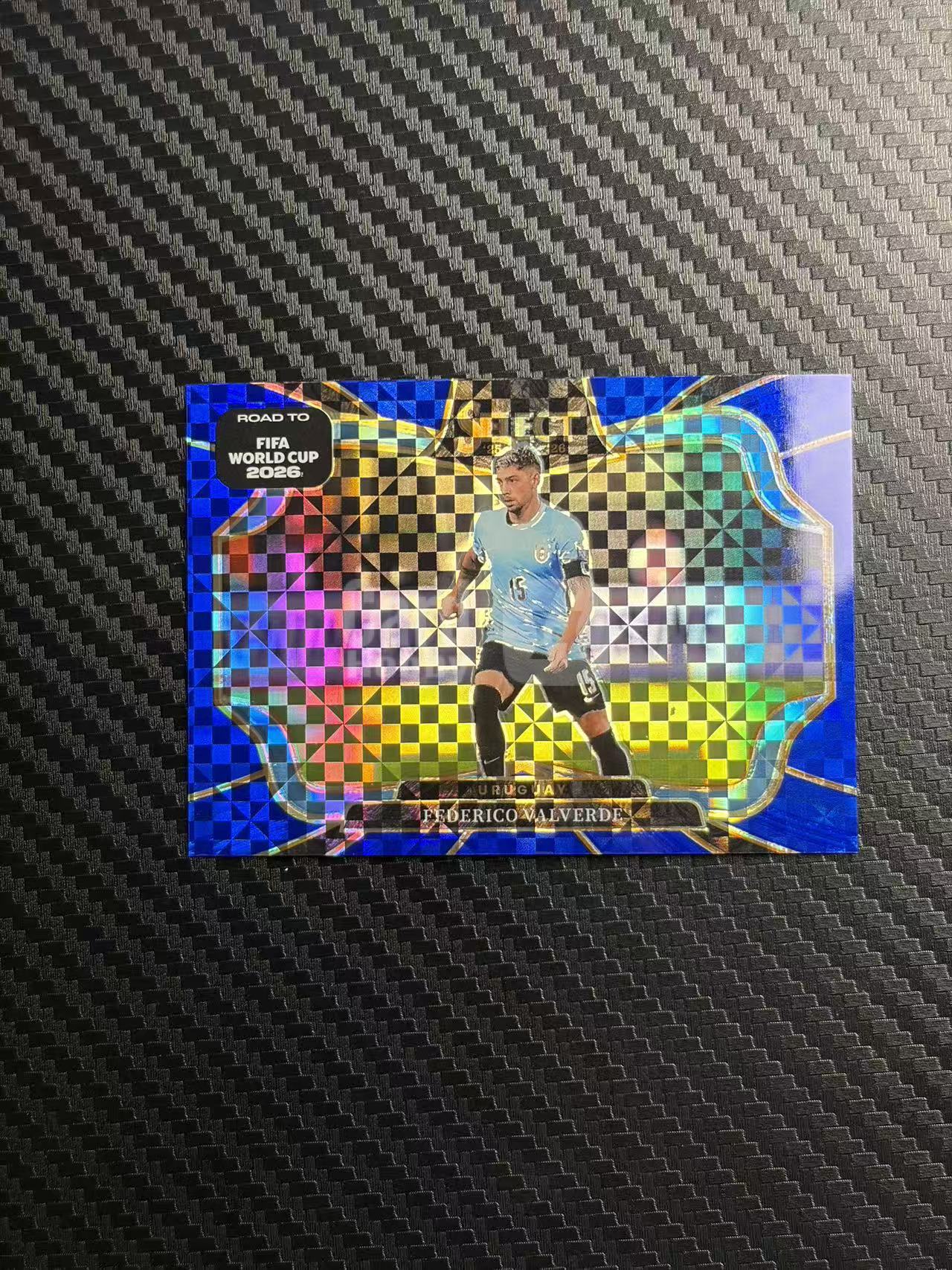 2025-26 Panini Select Federico Valverde 世界杯 乌拉圭 巴尔韦德 蓝棋盘 蓝格子折 折射 卡品如图 拍前看描述 只合并当天 不累计