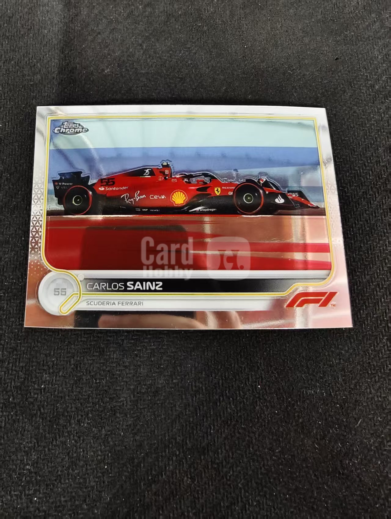 2022 Topps Chrome F1 Carlos Sainz 卡洛斯 塞恩斯 法拉利 划痕 边角瑕疵 #118