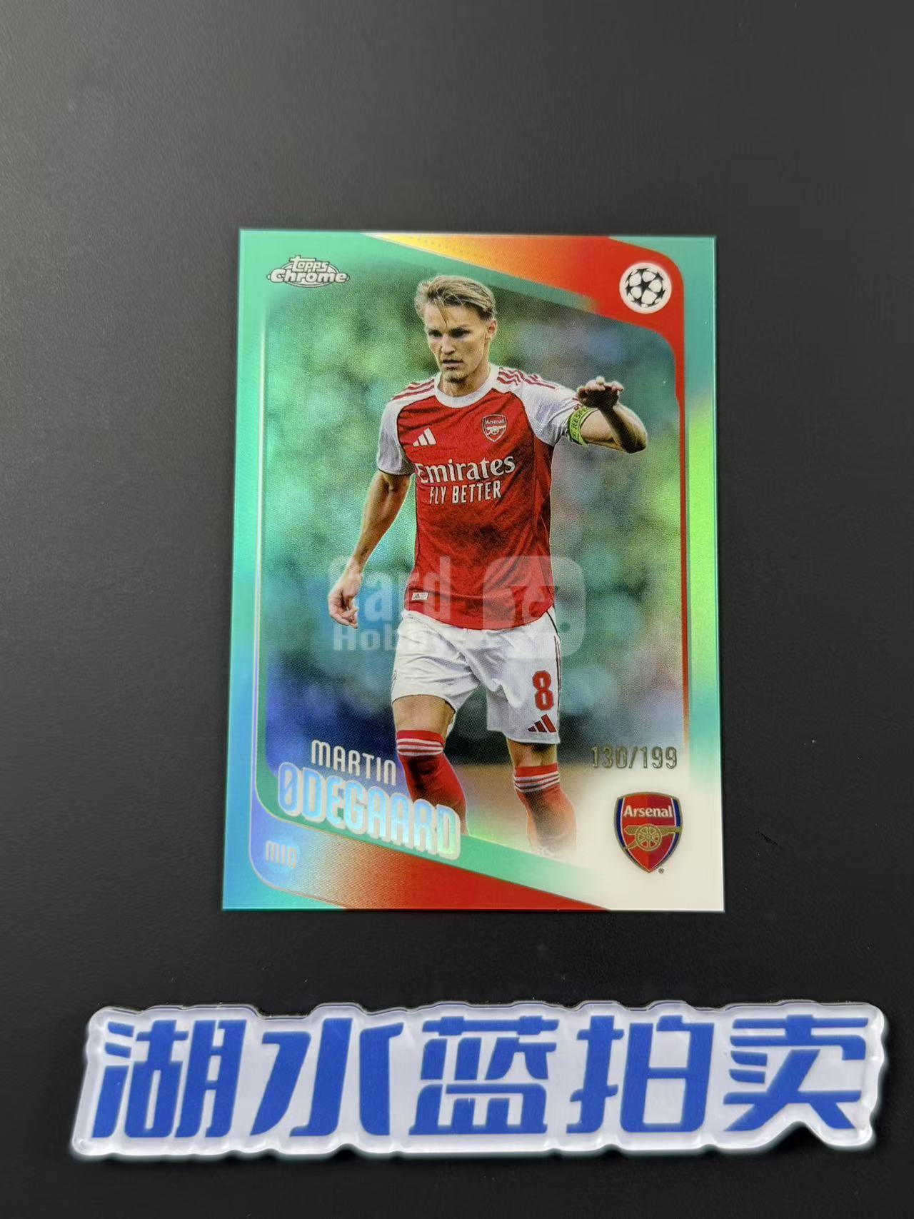 2026 Topps Chrome UEFA Martin Odegaard 厄德高 阿森纳 欧战TC 青折 130/199编【湖水蓝拍卖】matt