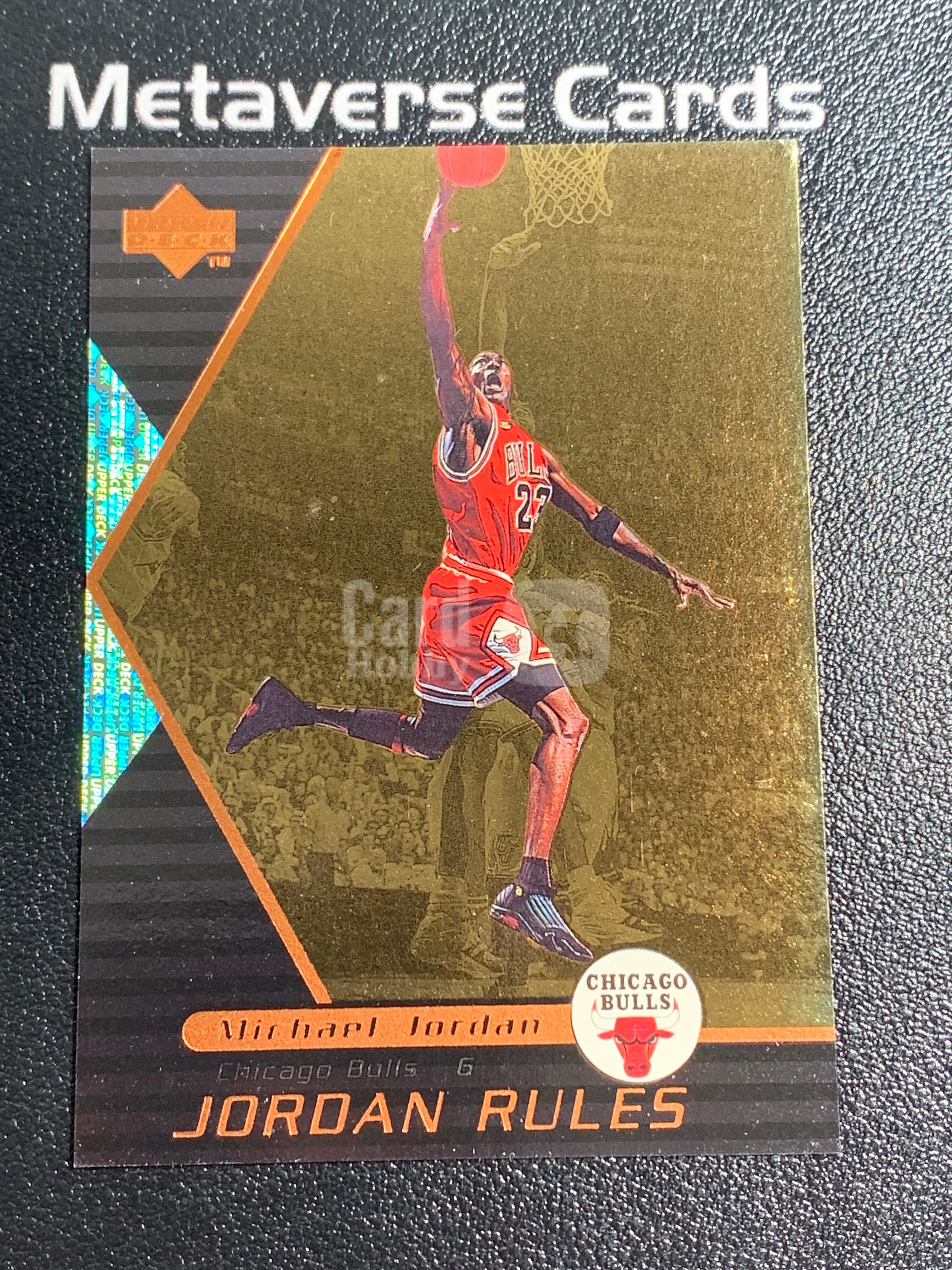 【元宇宙拍卖】张张总218：1998-99 Upper Deck Michael Jordan 芝加哥公牛 迈克尔 乔丹 Jordan Rules 特卡 经典老卡 瑕疵如图 收藏必备