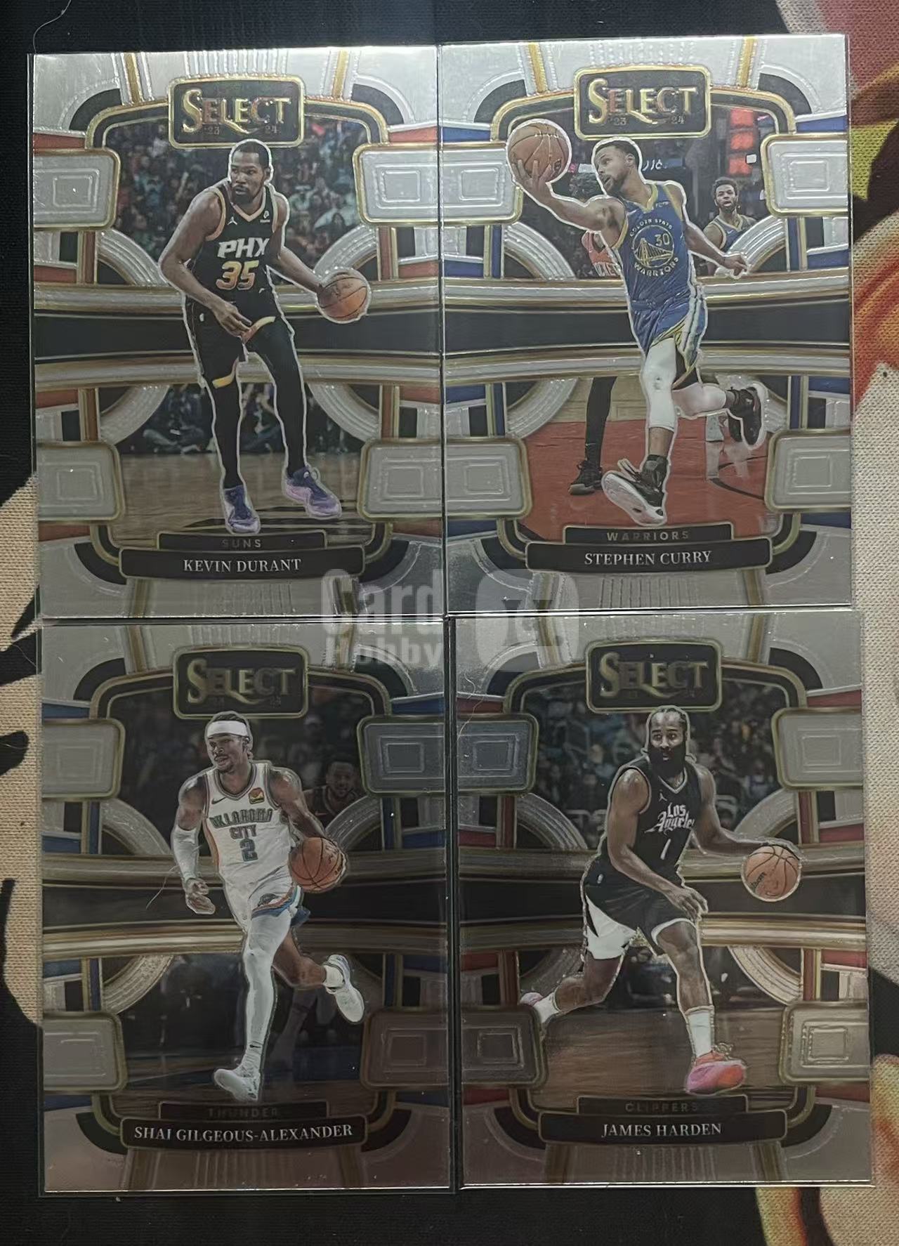 2023-24 Panini Select Stephen Curry 斯蒂芬·库里 凯文·杜兰特 谢伊·吉尔吉斯·亚历山大 詹姆斯·哈登 select base 打包 值得收藏凑套(猴子卡社)