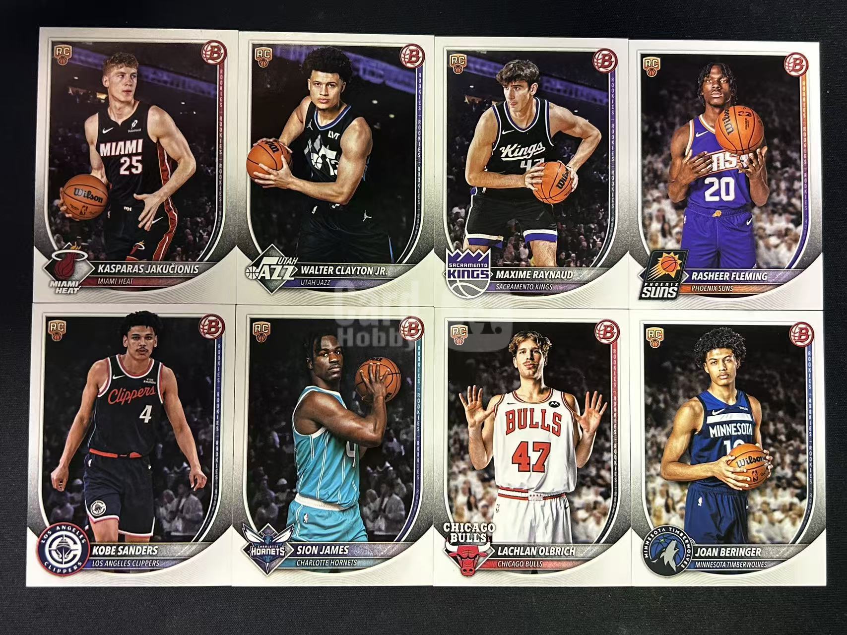 【阿泽代卖】2025-26 Topps Bowman 新秀 RC 亚库契奥尼斯 小克莱顿 雷诺 费尔明 科比 西恩詹姆斯 贝林格 等 8张lot 新秀base 选图巨帅 卡品如图 介意勿拍-卡神