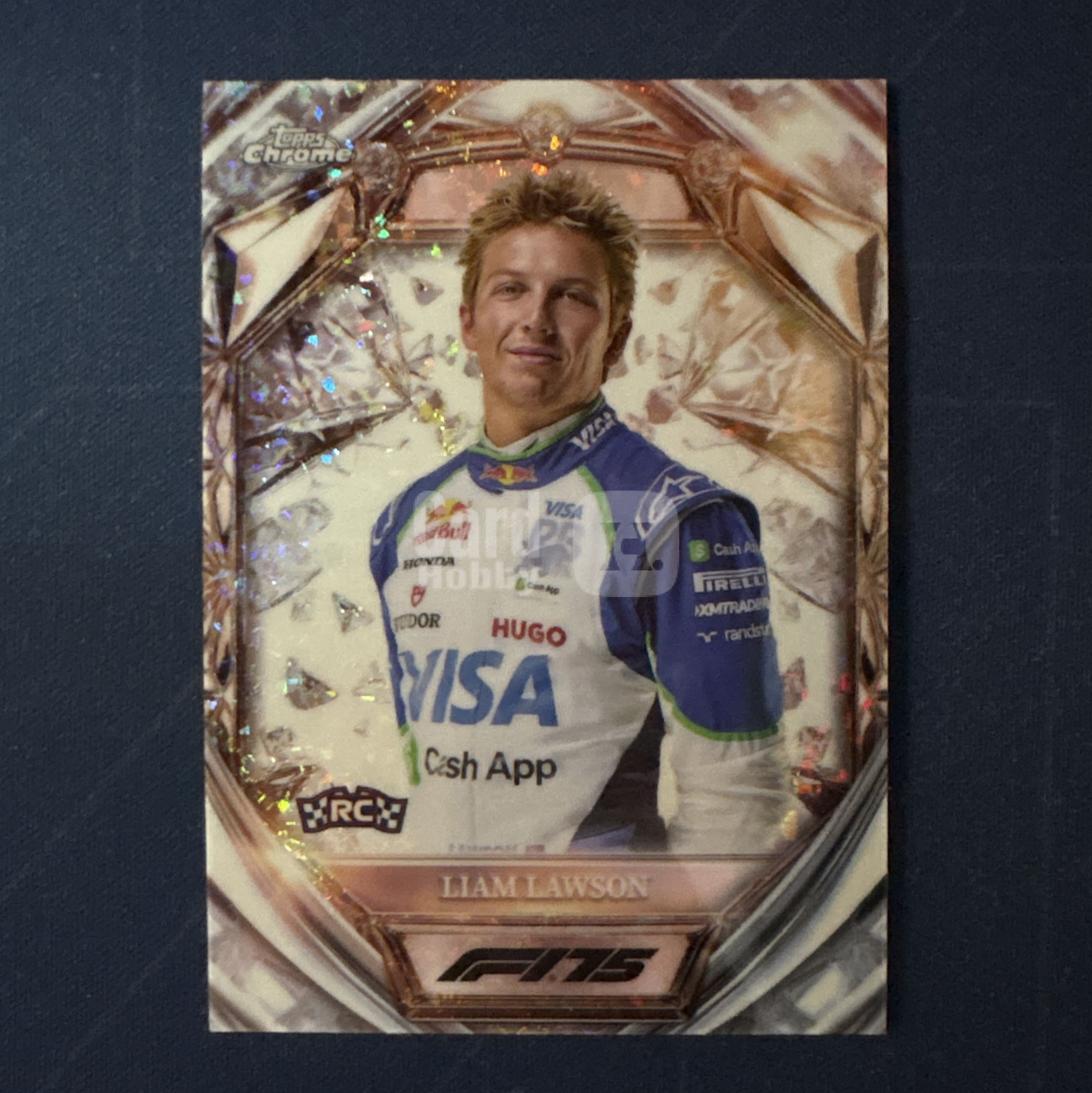 2025 Topps Chrome Liam Lawson 【爆爆代卖】F1 75周年 利亚姆 劳森 RC新秀 钻石折 碎钻折 折射 钻石包独占 小红牛车队 贰 正定妆照 专收必备 卡品如图 #冷哥