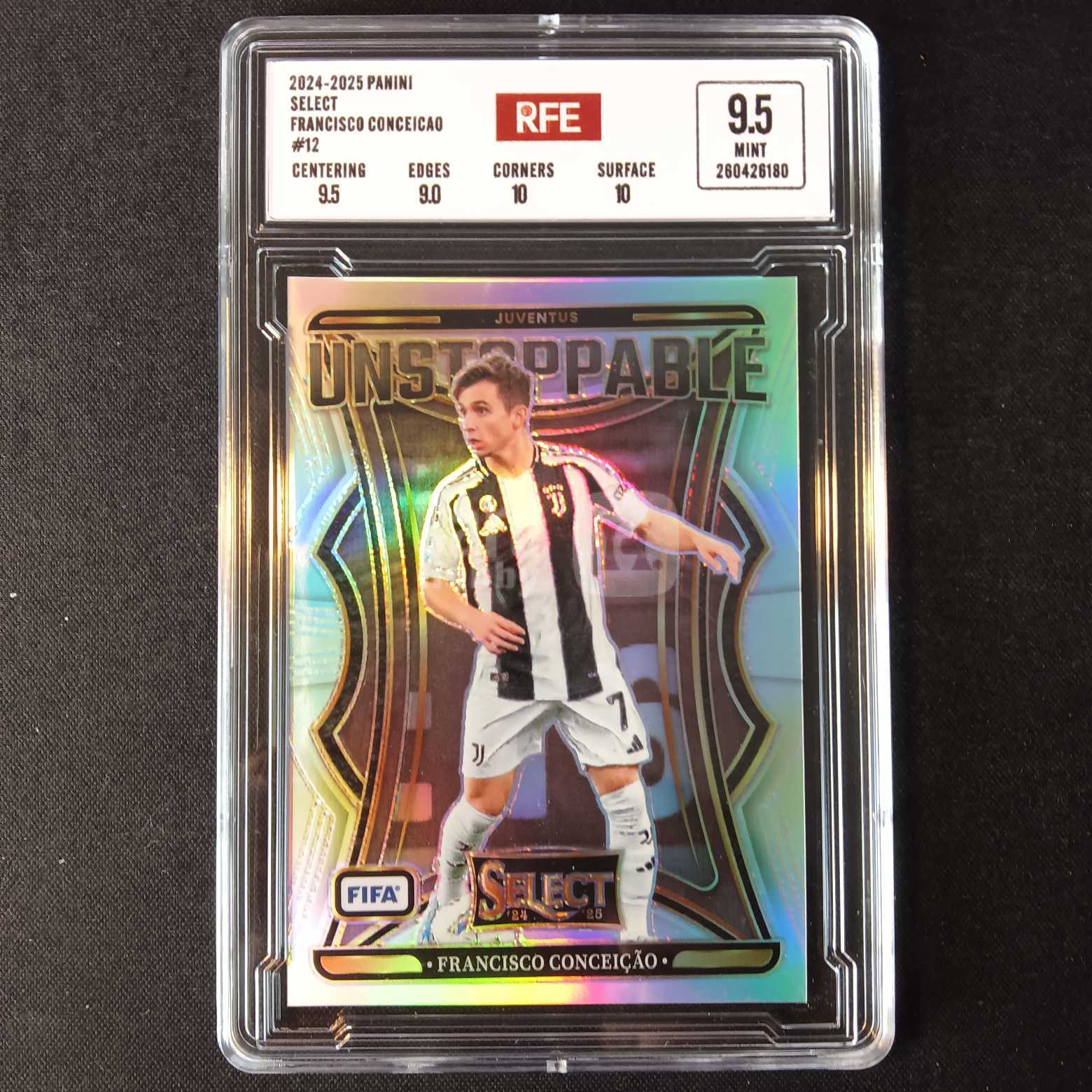 2024-25 Panini Select 孔塞桑 评级卡 尤文图斯 折射 实卡精美稀有 品质保障 投资收藏必备 保值回购 详情见说明 【蓝色星球】
