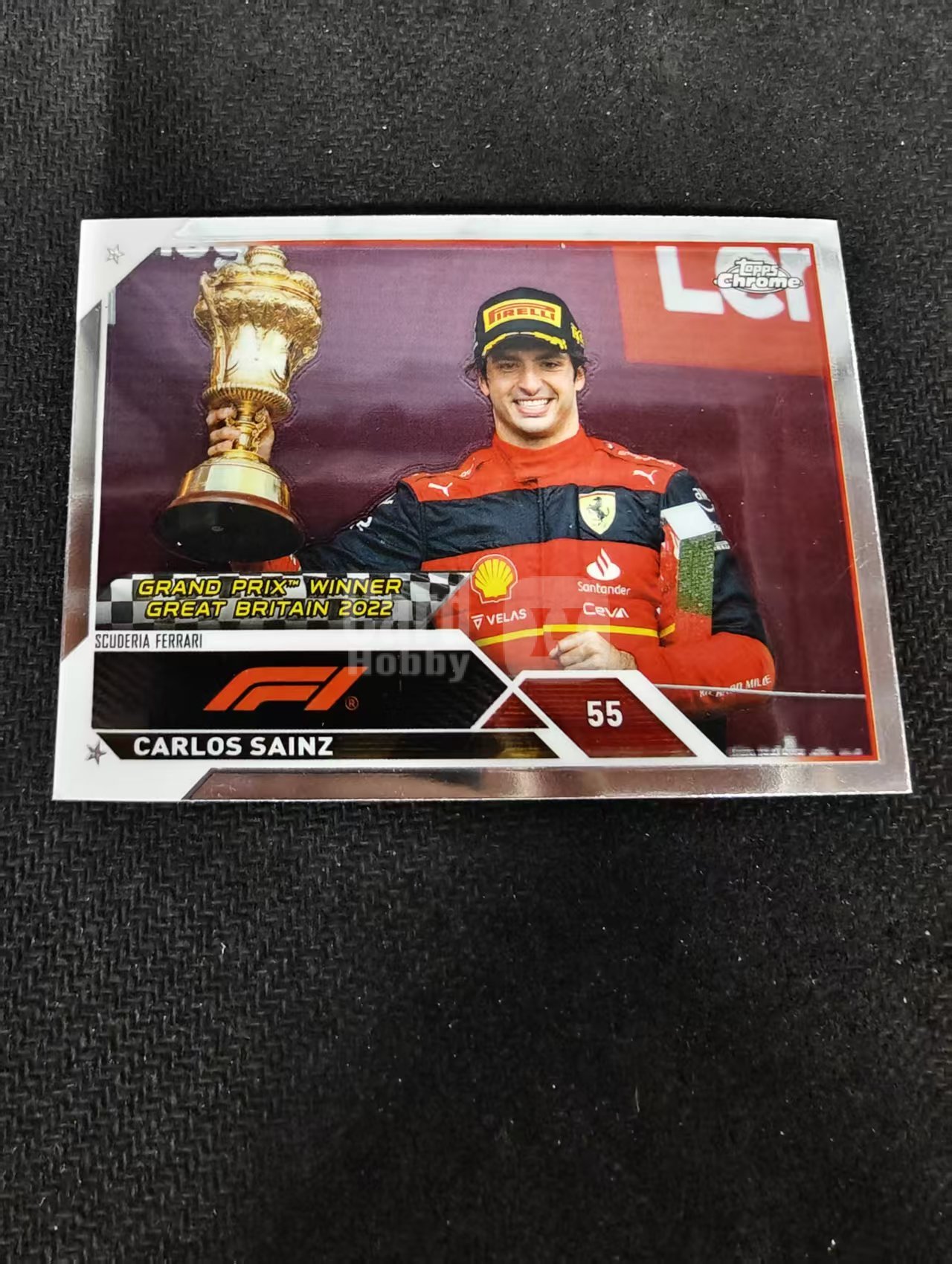 2023 Topps Chrome F1 Carlos Sainz 卡洛斯 赛恩斯 法拉利车队 划痕 边角瑕疵 #153