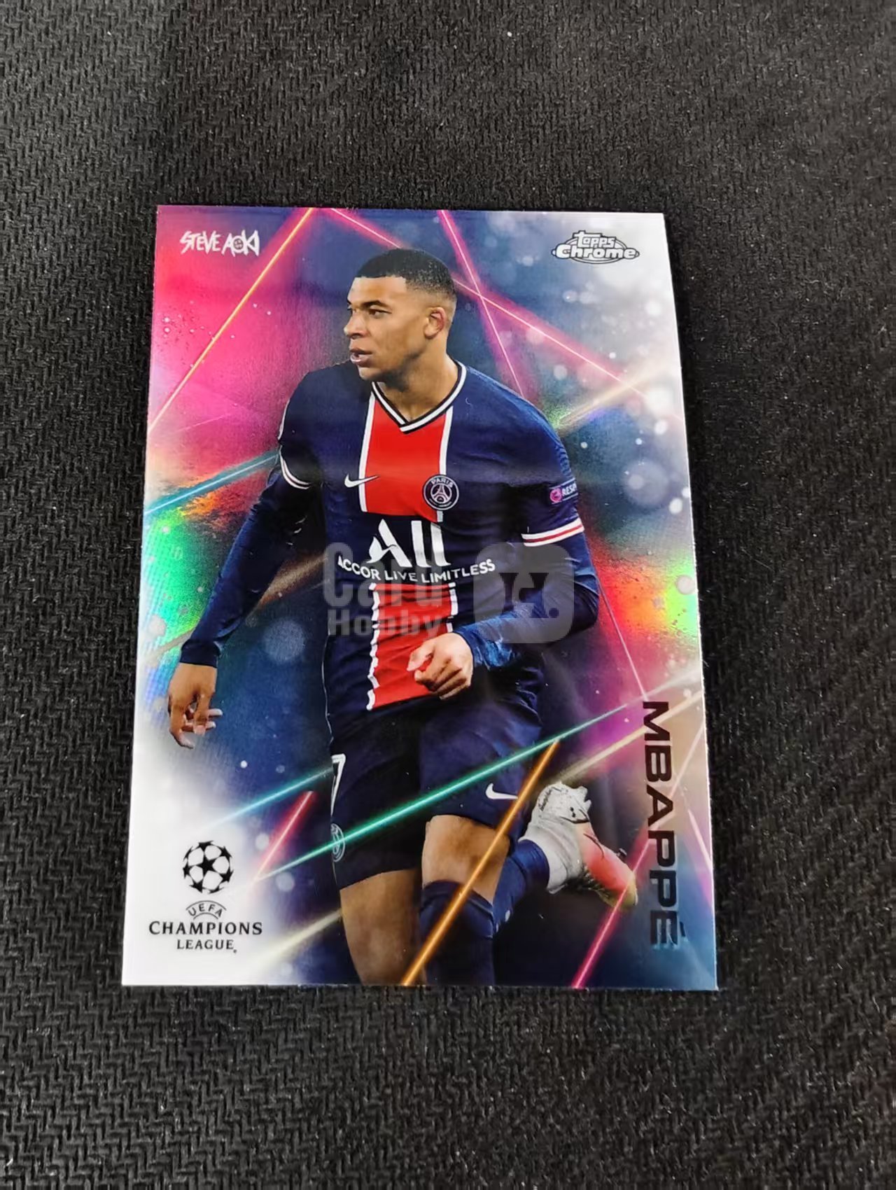 【可合并,不累计】2021 Topps Chrome Kylian Mbappe 欧冠 巴黎圣日耳曼 姆巴佩 银折 不保卡品 介意勿拍