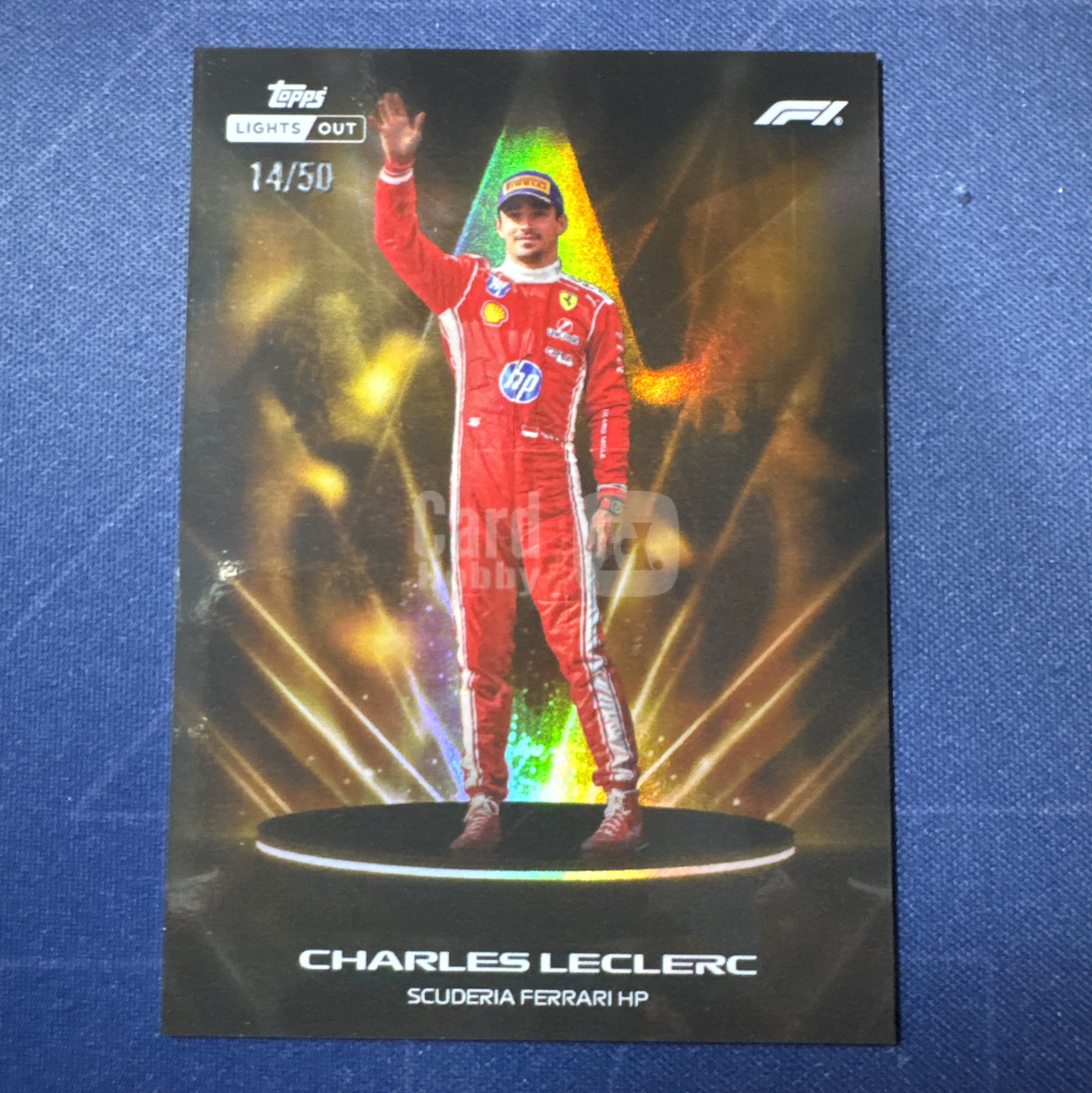 2026 Topps Lights Out Charles Leclerc 【爆爆代卖】F1 熄灯 查尔斯 勒克莱尔 14/50编 低编 金折 法拉利车队 Lumina高光特卡 专收必备 如图 #冷哥