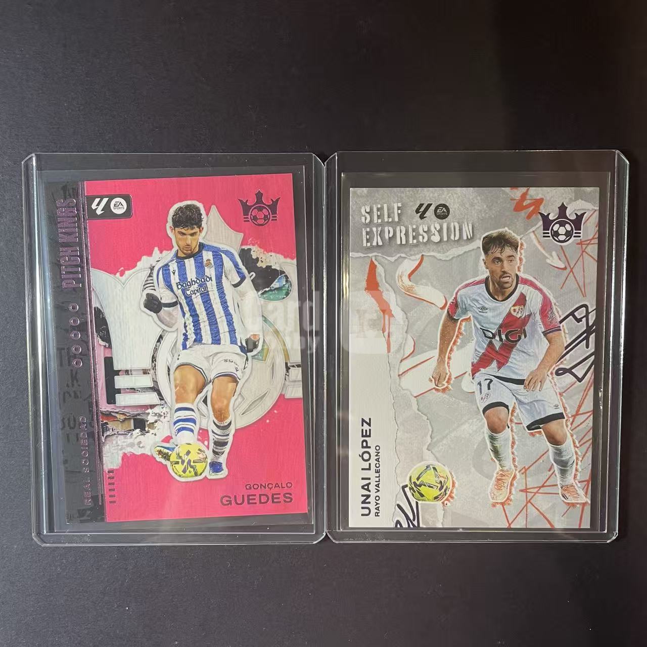2025-26 Panini Pitch Kings 西甲油画 GONCALO GUEDES 西班牙人 贡萨洛 格德斯 紫折 99编 葡萄牙 洛佩兹 49编 lot不保卡品 洛北拍卖 433-PG&