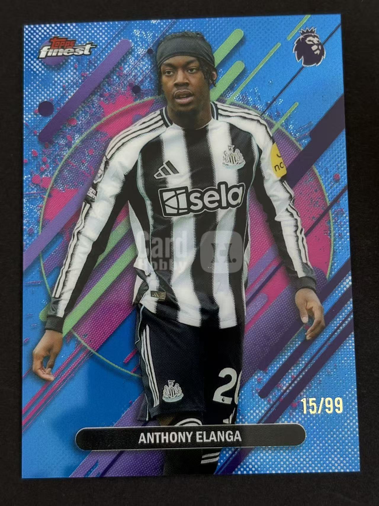 2026 Topps Finest Anthony Elanga 英超finest 埃兰加 蓝折 纽卡斯尔联 15/99编 卡品如图 仅合并当日订单 【金叔 仇总】Y
