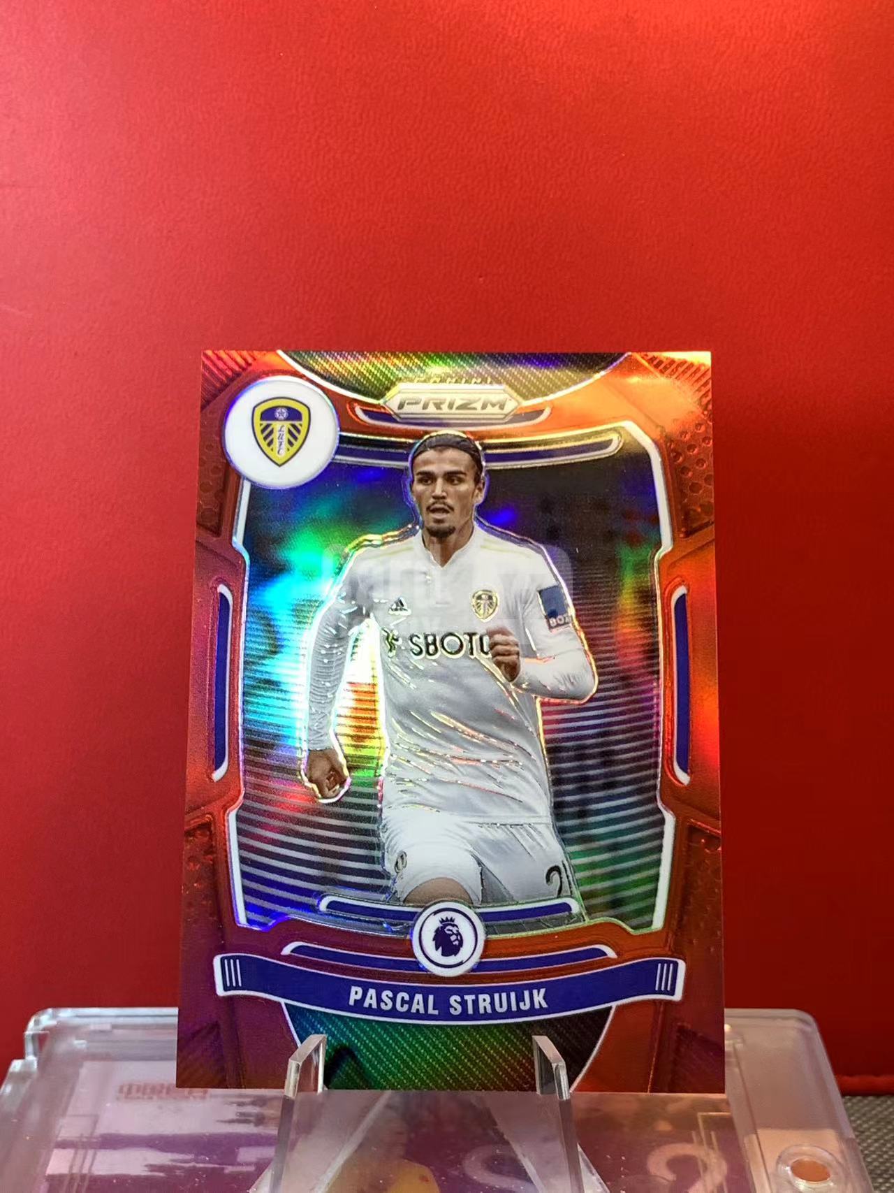 (詹叔代拍)2021-22 Panini Prizm 英超PZ Pascal Struijk 利兹联 帕斯卡尔 斯特鲁伊克 红折 160/199编 顺丰寄付 泰山