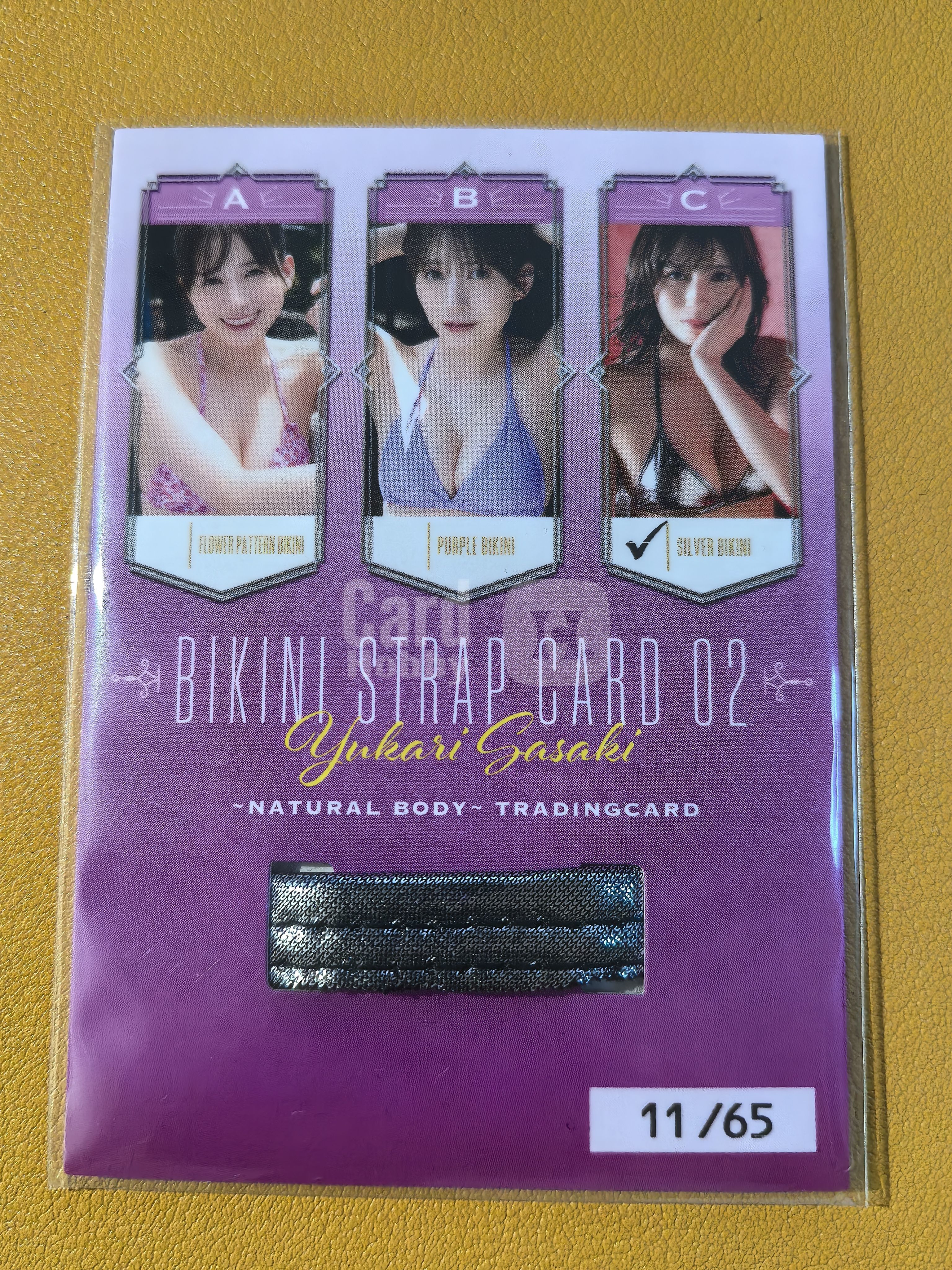 Woohoo偶像女星艺人【日本直购】佐佐木优佳里 65编肩带物料卡-C 超好看绝版稀有写真偶像明星美女车模特妹卡