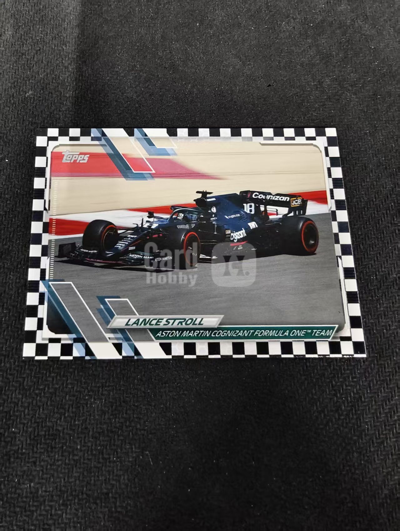 2021 Topps Chrome F1 Lance Stroll 兰斯 斯托尔 黑白棋盘 划痕 边角瑕疵 @103