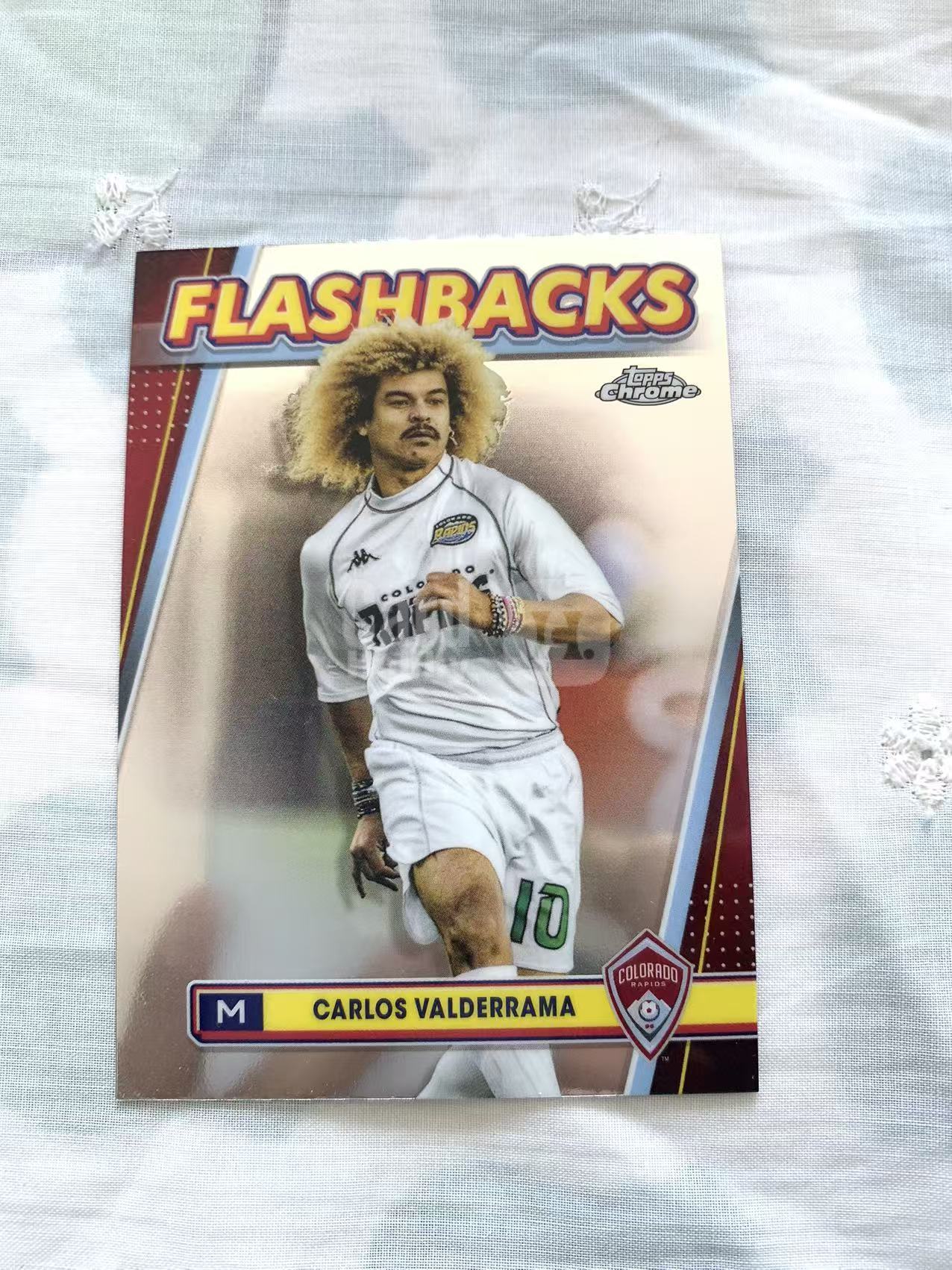 2023-24 Topps Chrome Carlos Valderrama 美职联TC 巴尔德拉马 科罗拉多急流 base 闪回特卡 卡品如图 飒飒
