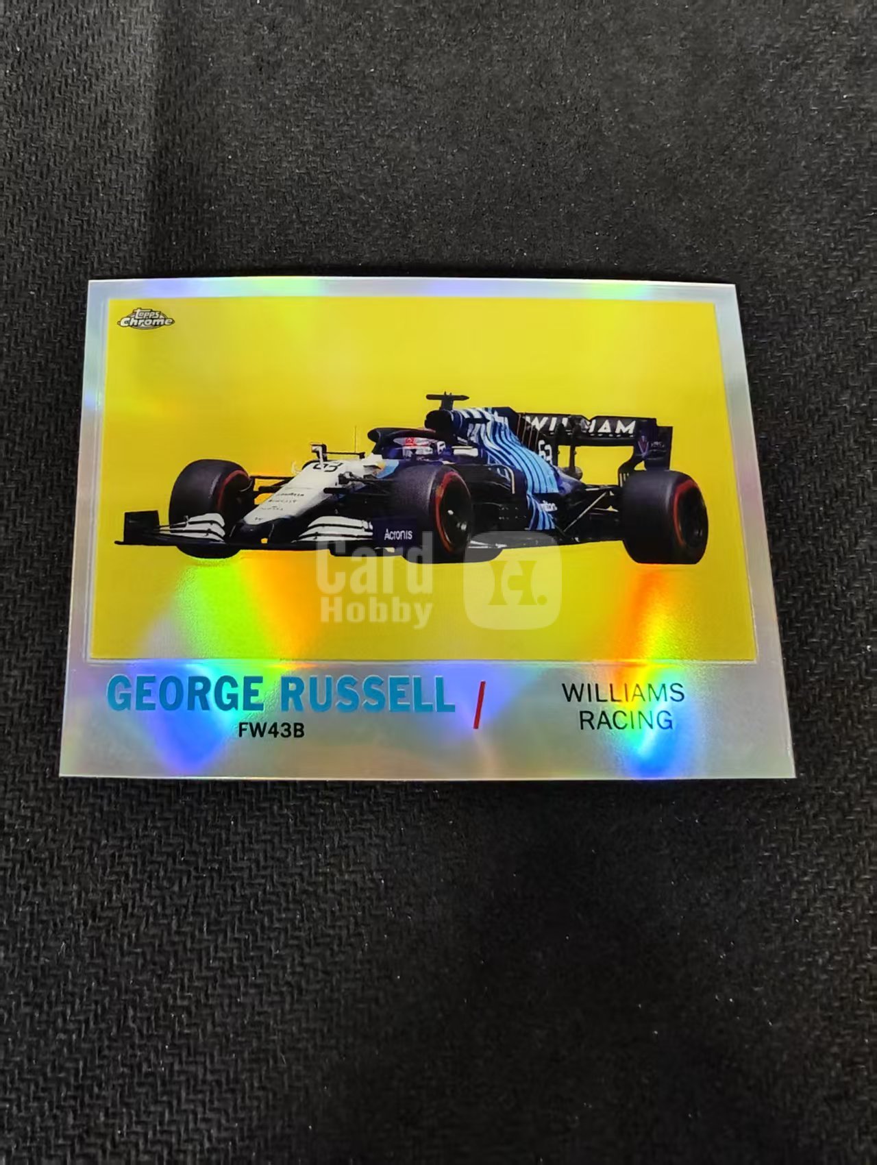 2021 Topps Chrome F1 George Russell 乔治 拉塞尔 银折 特卡 F1 划痕 边角瑕疵 #GR