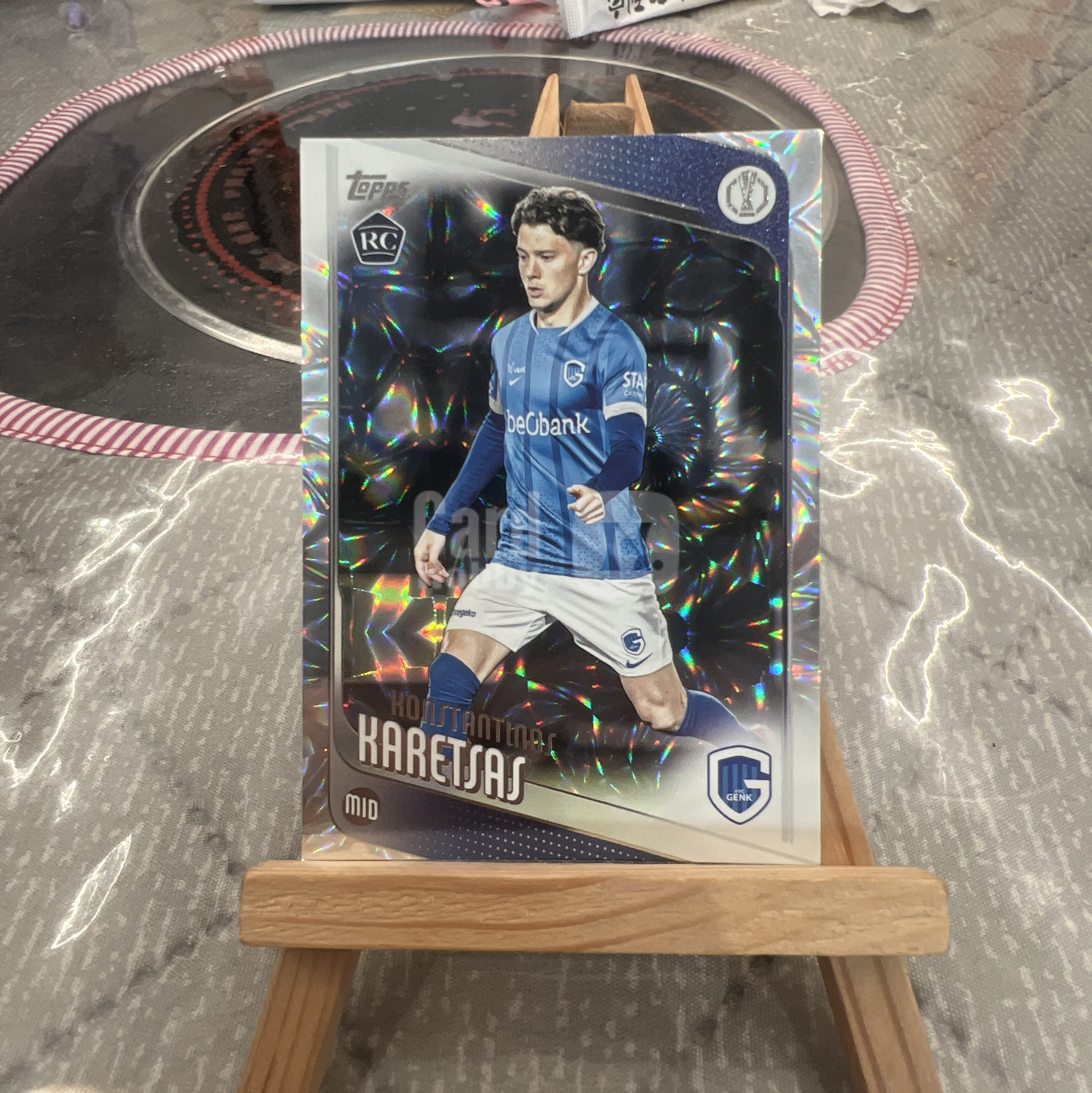 【X12-1-可无限累积】2026 topps konstantinos karetsas 欧冠 亨克 康斯坦丁诺斯 卡雷察斯 新秀 rc