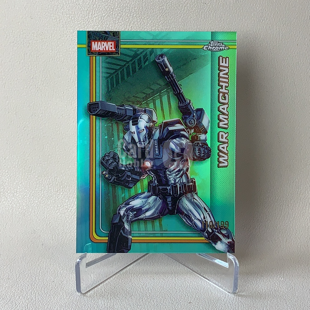 2026 Topps Marvel (MCU) Comics Chrome 漫威TC War Machine 战争机器 110/199编 水绿折 折射 品相如图 凑套必备 佑哥