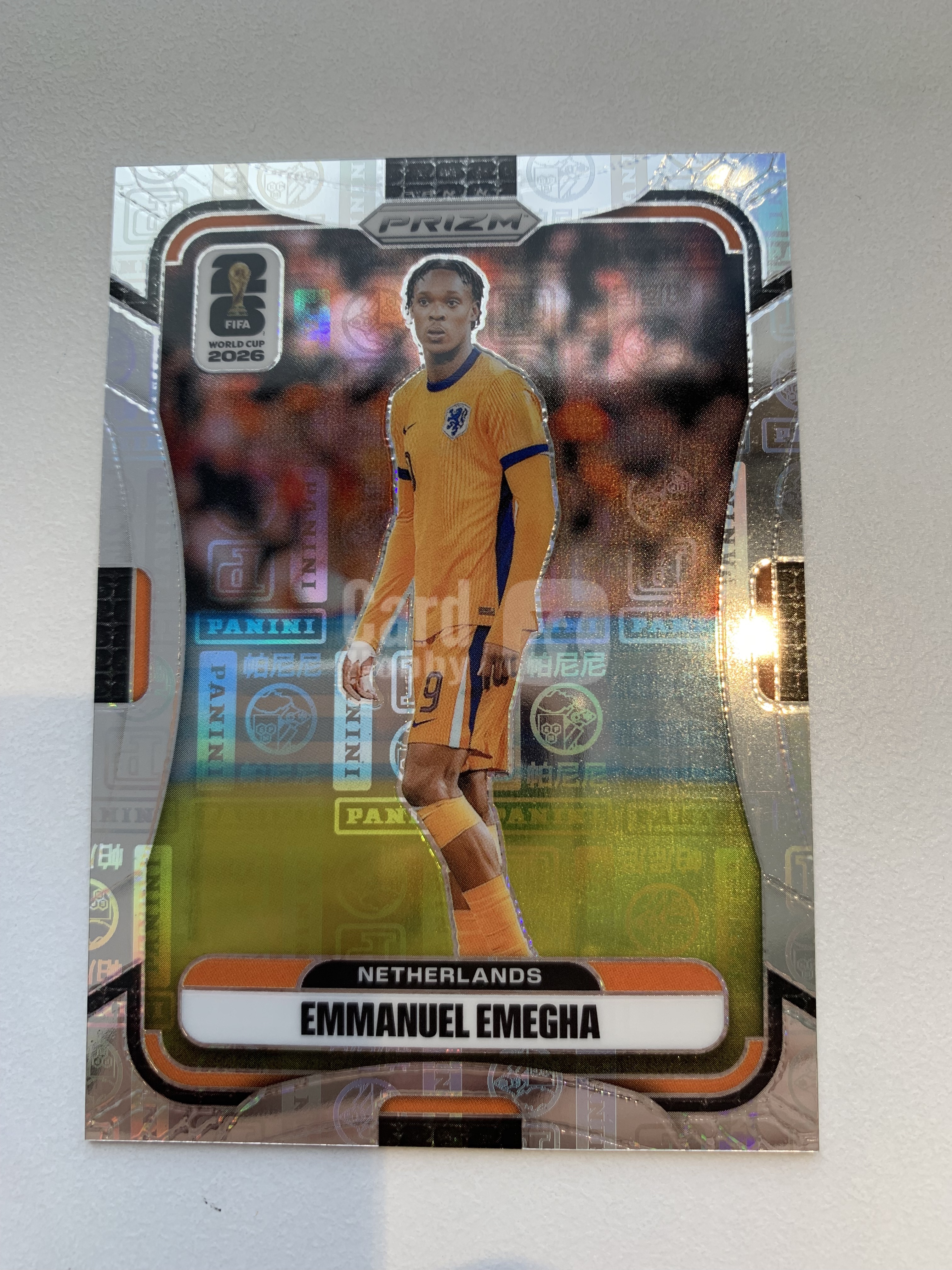 2026 Panini Prizm Fifa World Cup 世界杯pz Emmanuel Emegha 伊曼纽尔 埃梅加 帕尼尼折 Logo折 61编 荷兰 op