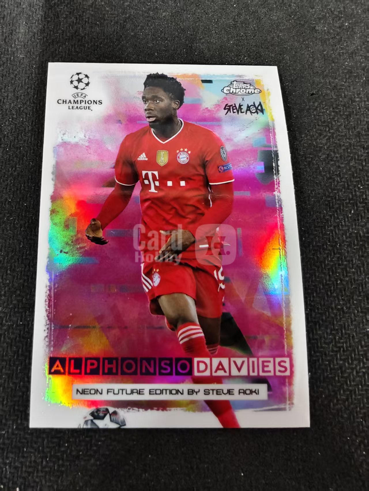 【可合并,不累计】2021 Topps Chrome Alphonso Davies 拜仁 阿方索 戴维斯 电音 联名 大比例 特卡 欧冠 银折 不保卡品 介意勿拍