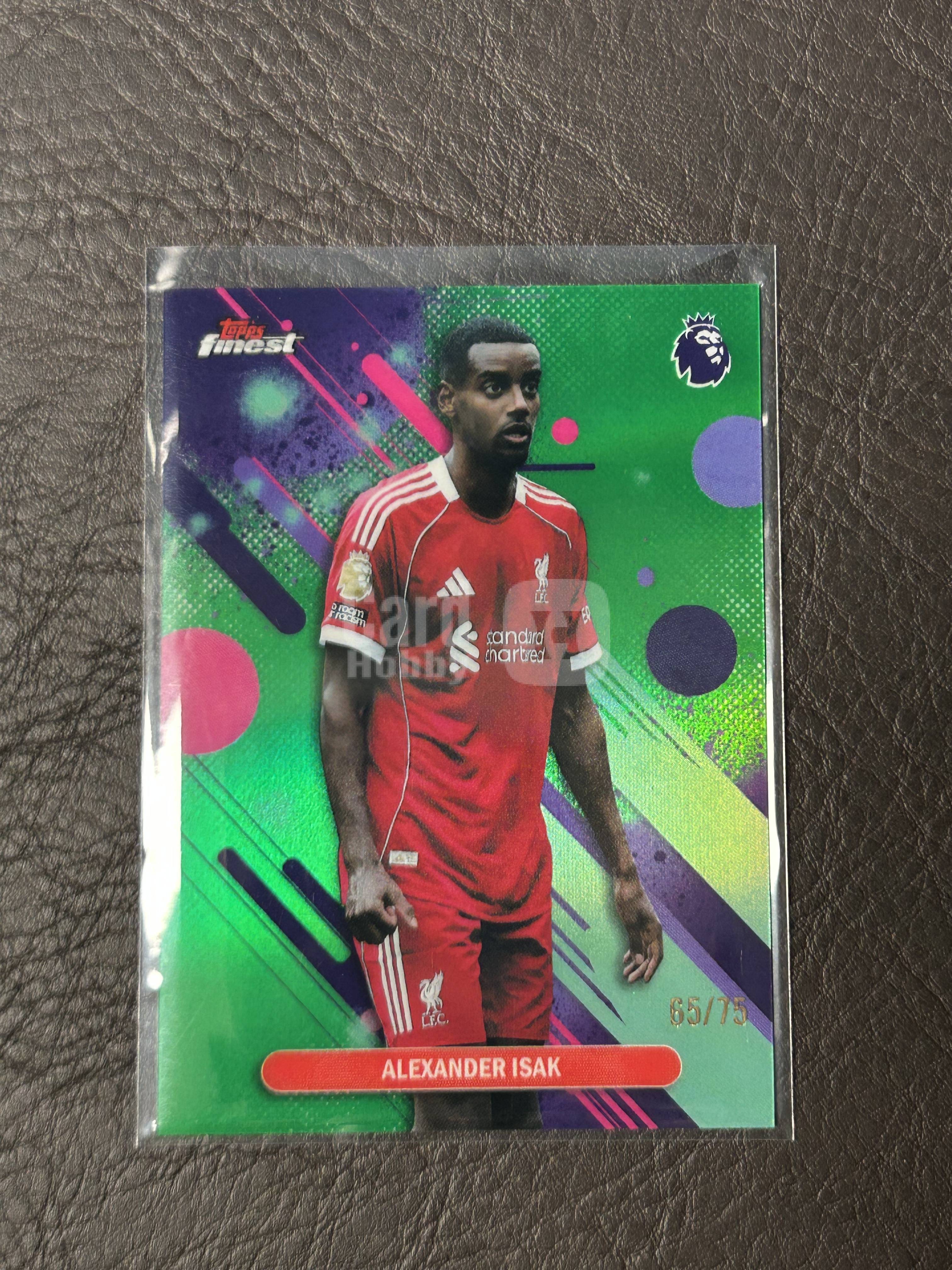 2026 Topps Finest Alexander Isak #57 英超 利物浦 瑞典 伊萨克 65/75编 一级