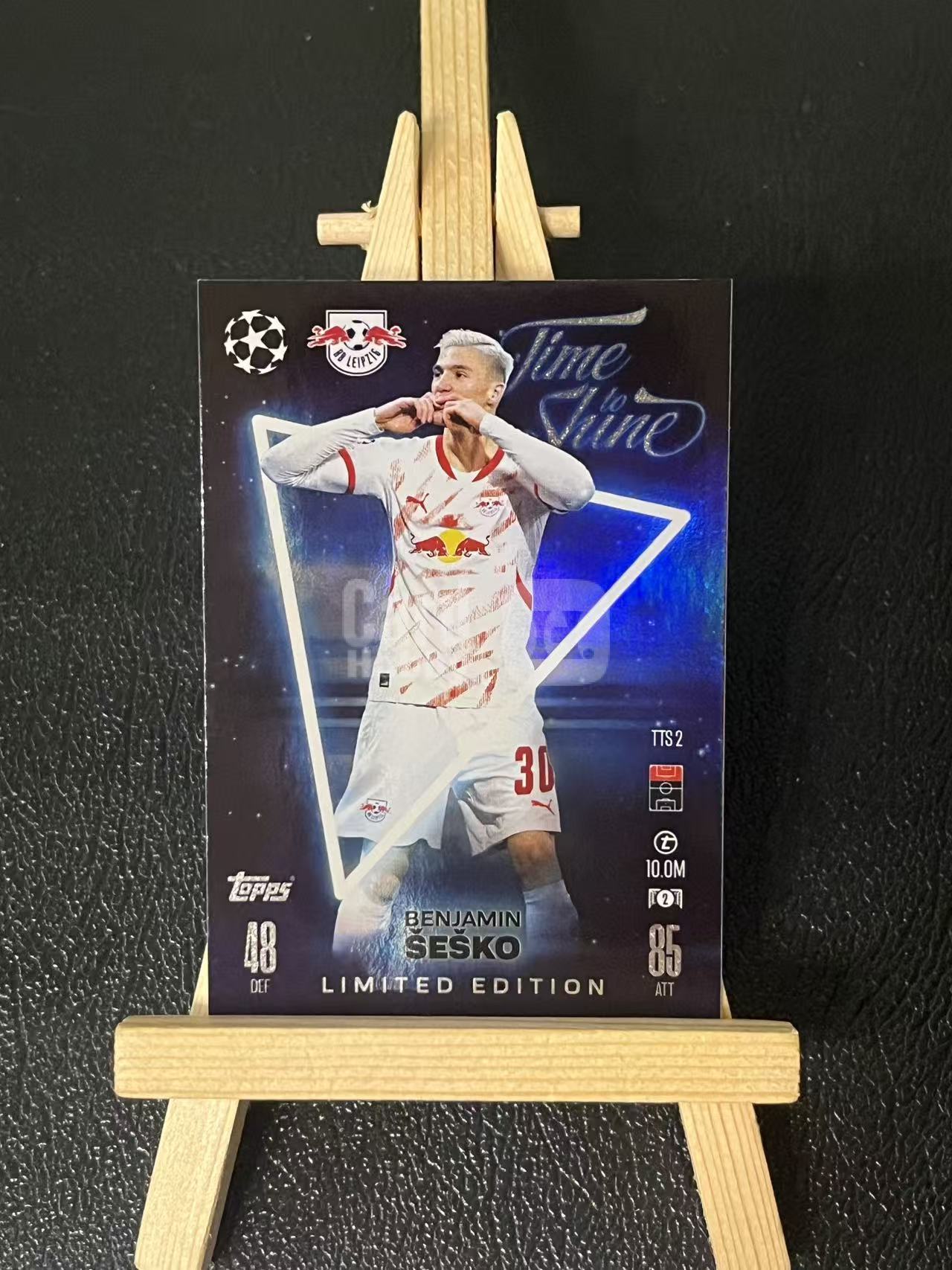 2024-25 Topps Match Attax Benjamin Šeško 本杰明 塞斯科 莱比锡红牛 特卡 银折 欧冠 实卡精美 卡品如图 LZL8