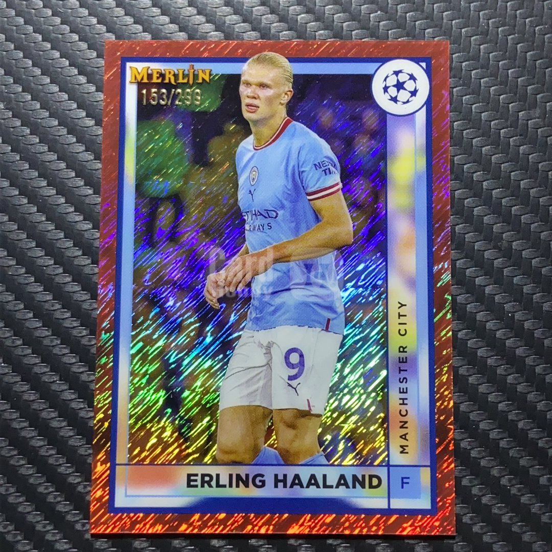 【小牛代拍】 2023 Topps Merlin Erling Haaland 欧冠 梅林 曼城 挪威 魔人布欧 哈兰德 153/299编 卡品如图(璐标)