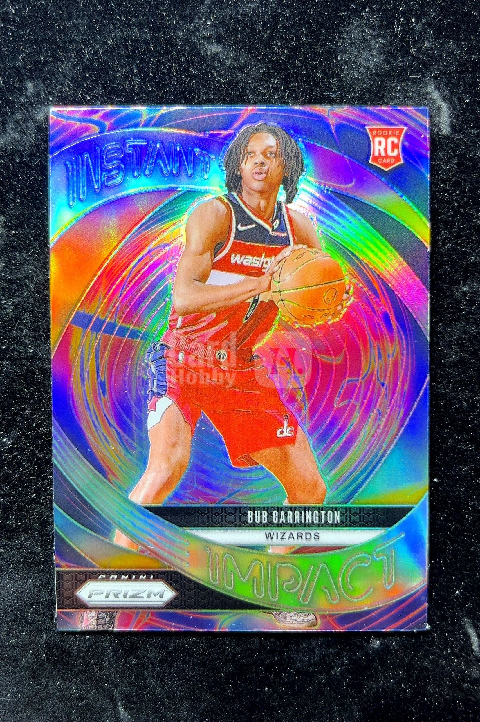 【小白1%代卖】2024 Panini Prizm Instant Impact 即时冲击 Bub Carrington 布布·卡灵顿 银折 银平行 折射 新秀 RC 卡品如图 高价值 0702