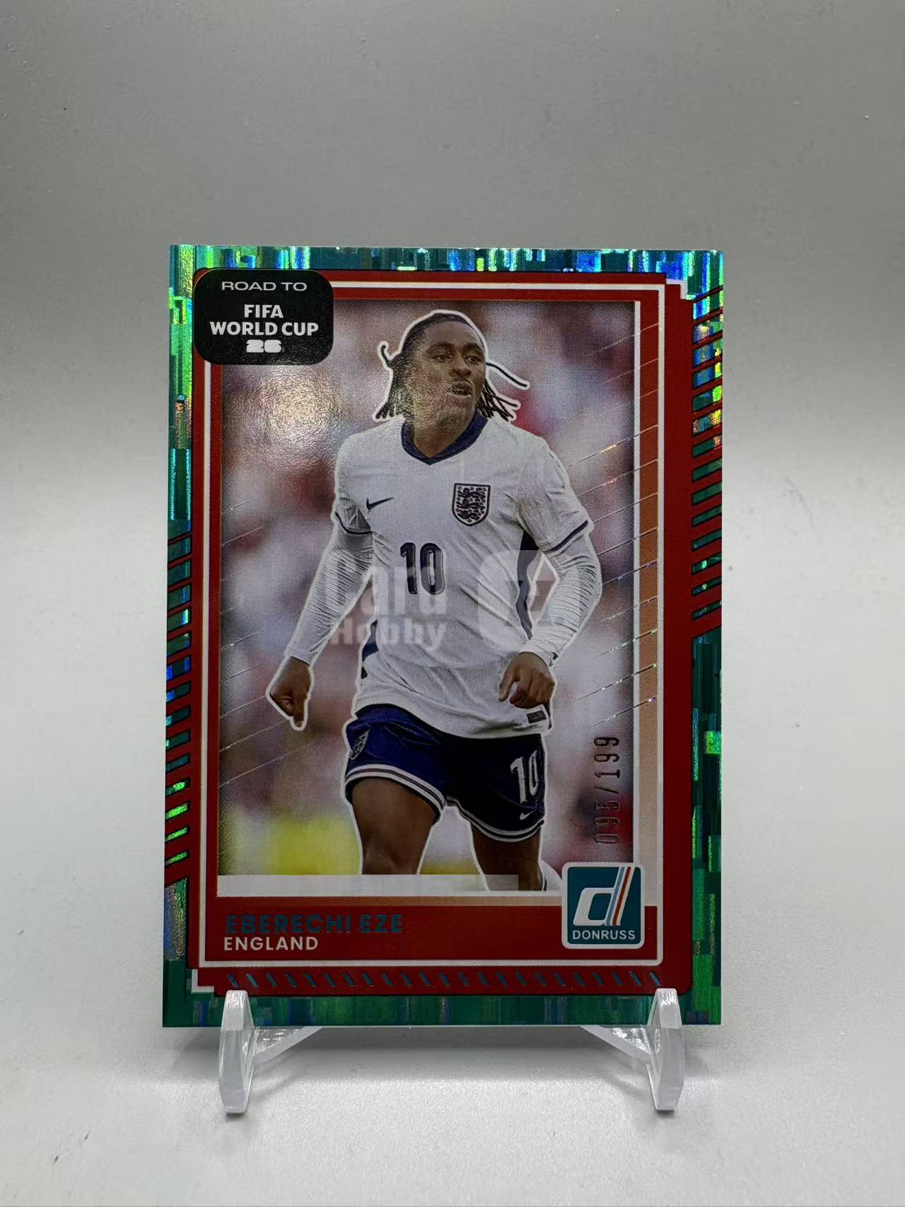2025-26 Panini Donruss Eberechi Eze 【灰灰代拍】全新 世界杯 杜蕾斯 英格兰 埃泽 d版 base 绿瀑布折 199编 疯