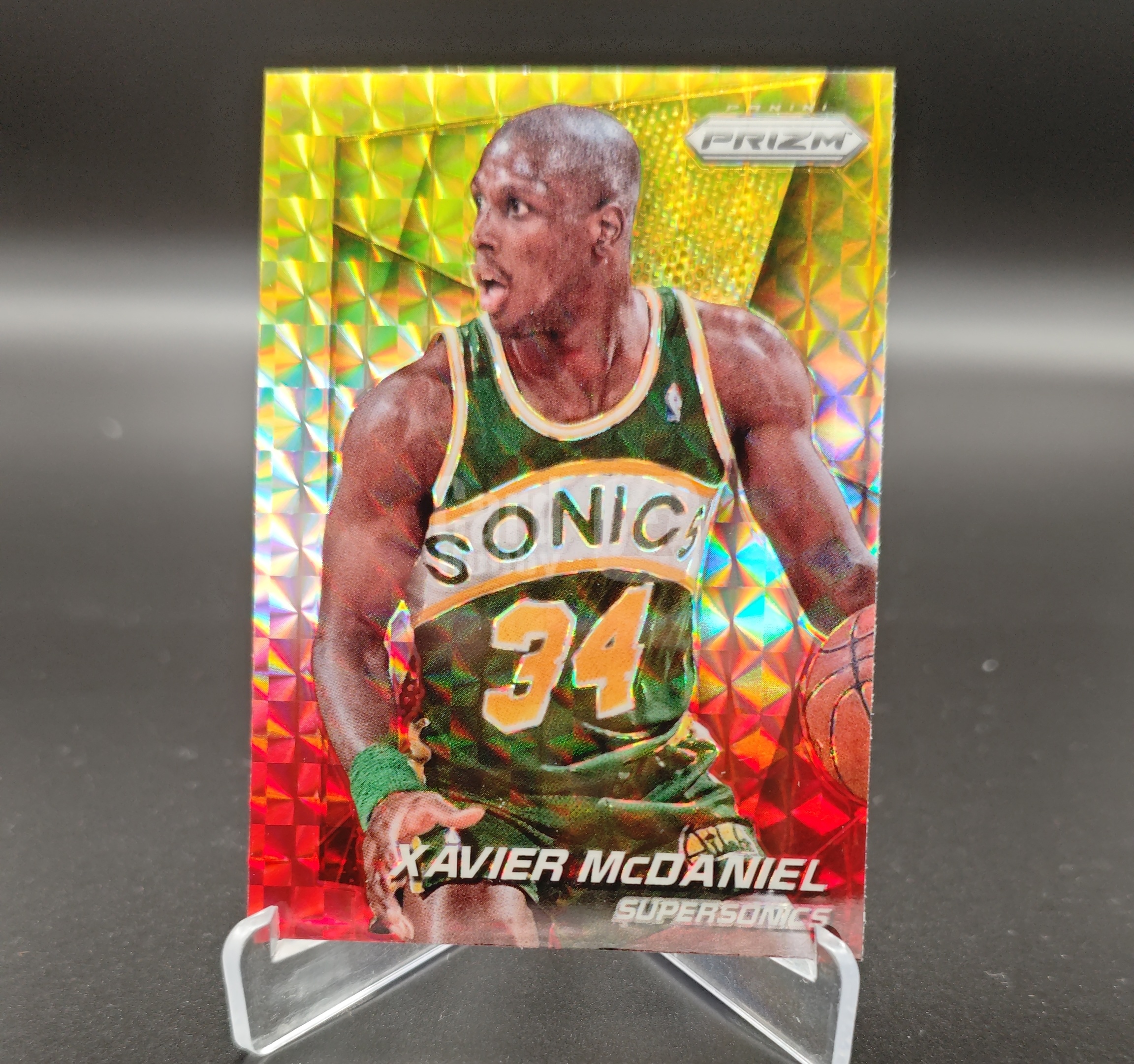 2014-15 Panini Prizm Xavier McDaniel #231 西雅图超音速 pz 麦克丹尼尔 折射 卡品如图