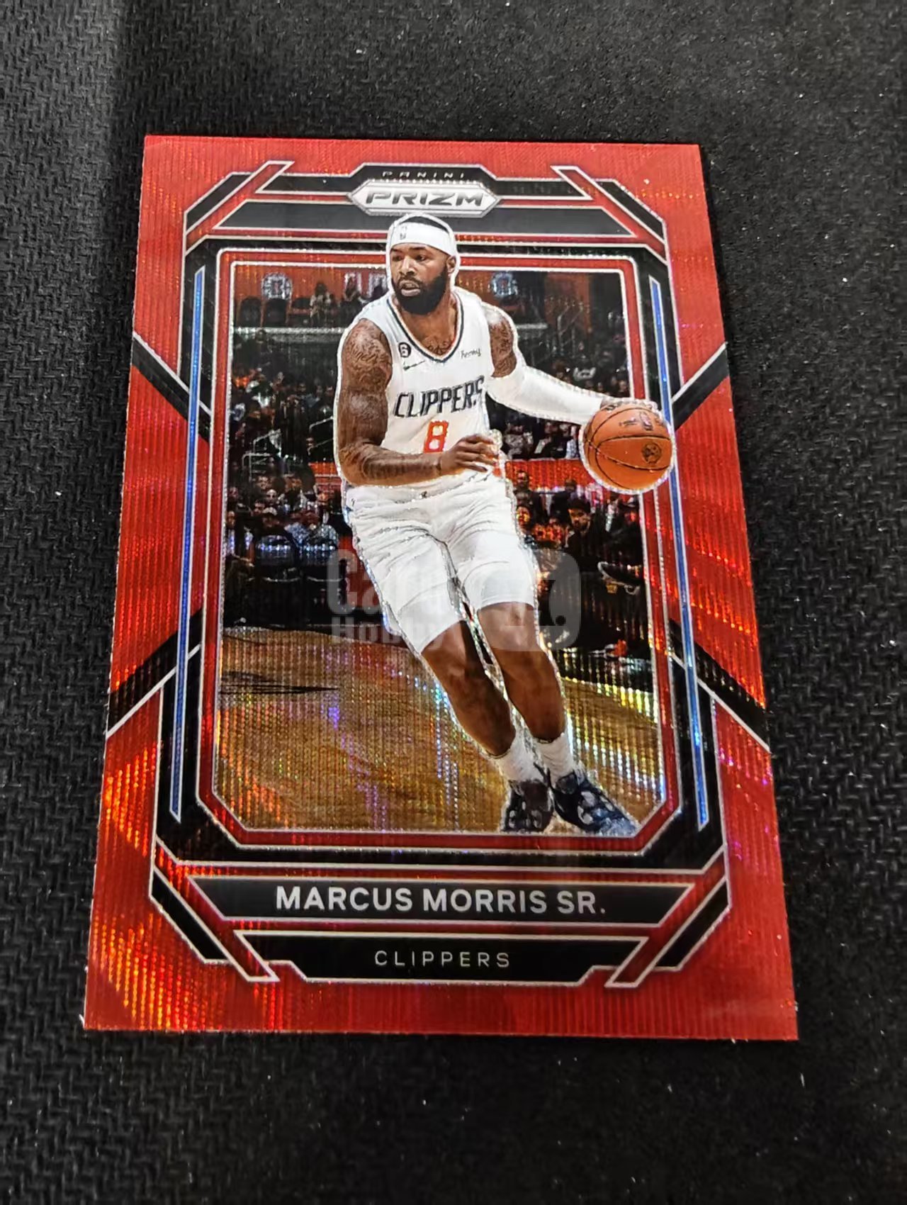 2022-23 Panini Prizm Marcus Morris 马库斯 莫里斯 快船 红波纹 PZ 划痕 边角瑕疵 #130
