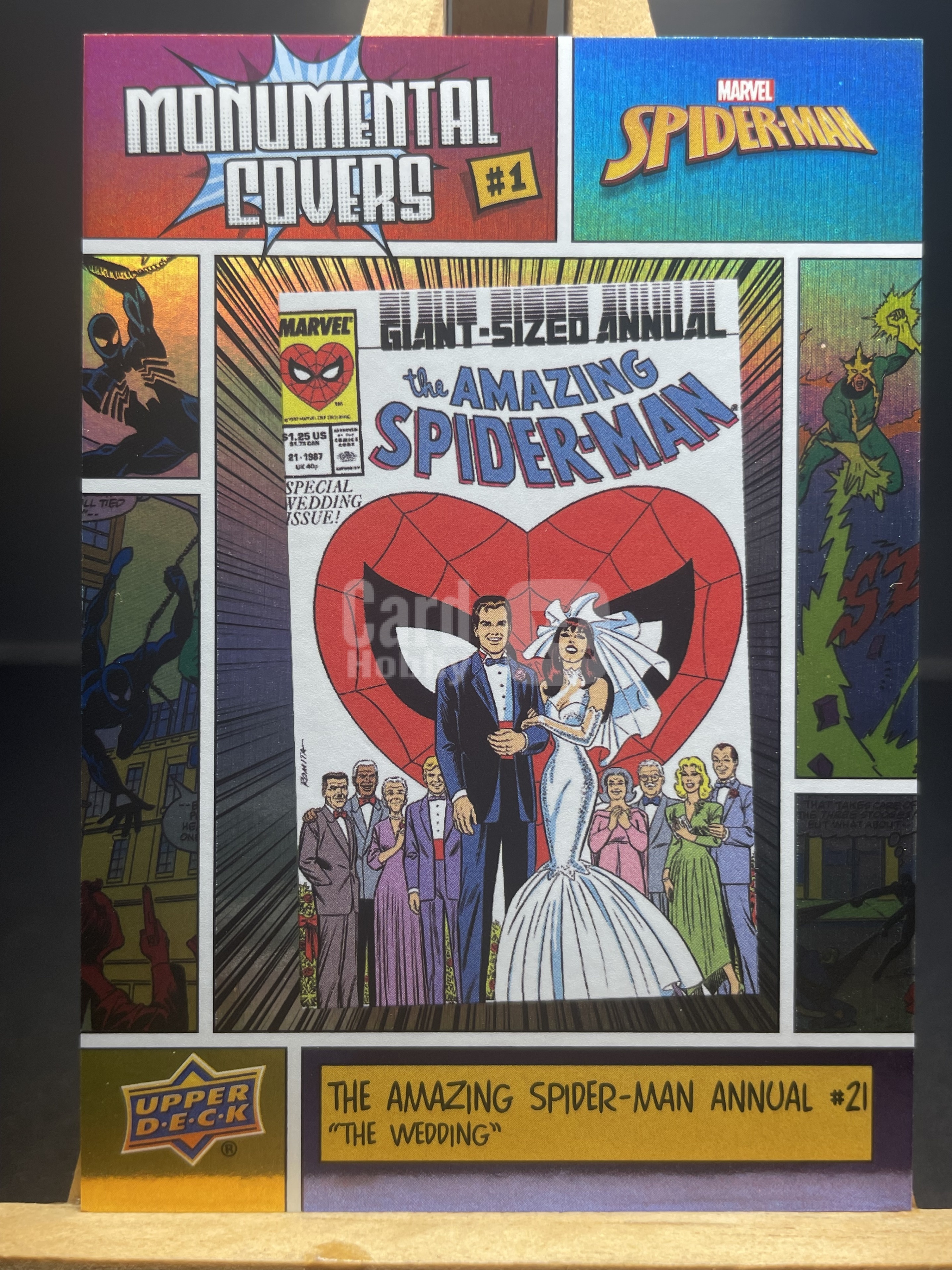 (B5) 2023 UPPER DECK 漫威 MARVEL 折射 封面 蜘蛛侠 婚礼 收藏凑套必备 卡品如图!!!