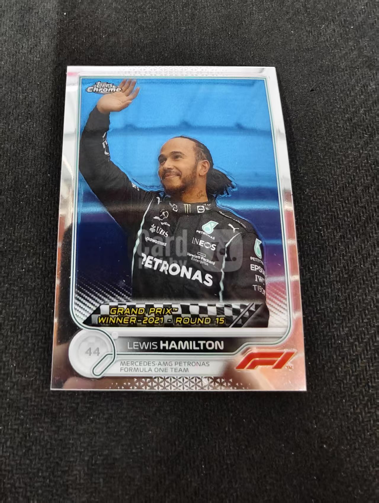 2022 Topps Chrome F1 Lewis Hamilton 刘易斯 汉密尔顿 AMG梅赛德斯奔驰 划痕 边角瑕疵 #165