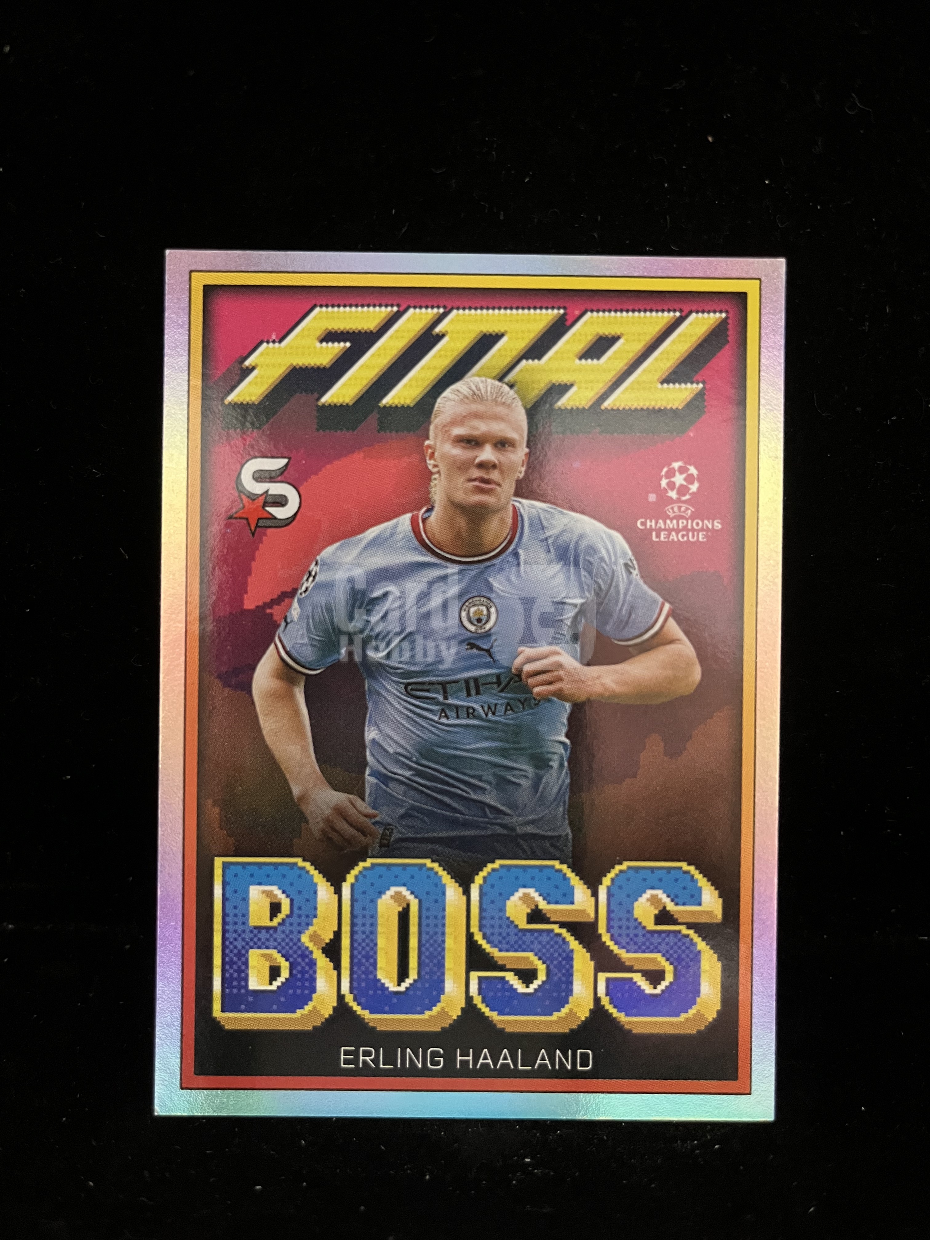 免费代拍 2023 Topps Superstars 欧冠 哈兰德 Erling Haaland 折射 卡品如图#B068