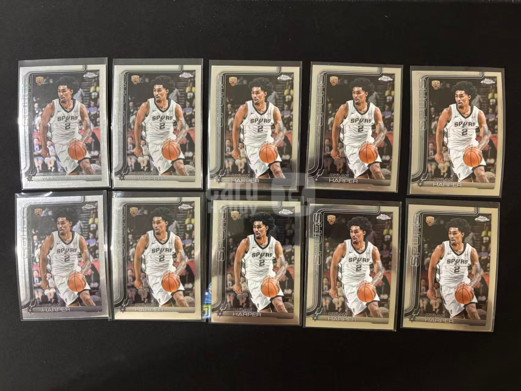 【星辰】TOPPS 25-26 CHROME系列 迪伦 哈珀 HARPER RC 新秀 圣安东尼奥 马刺 BASE 10张 打包 不包卡品 LOT5