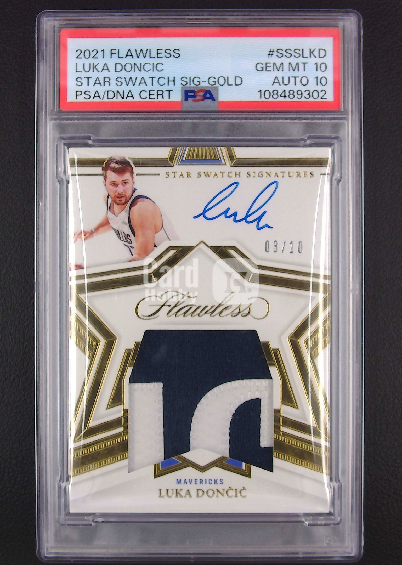 【古都代拍精品】2021-22 Panini Flawless Luka Doncic 手提 卢卡 东契奇 独行侠 10编 Star Swatch SS patch 卡签 签字 星星签 PSA10墨迹10 双10 POP1 值得收藏 #猩王