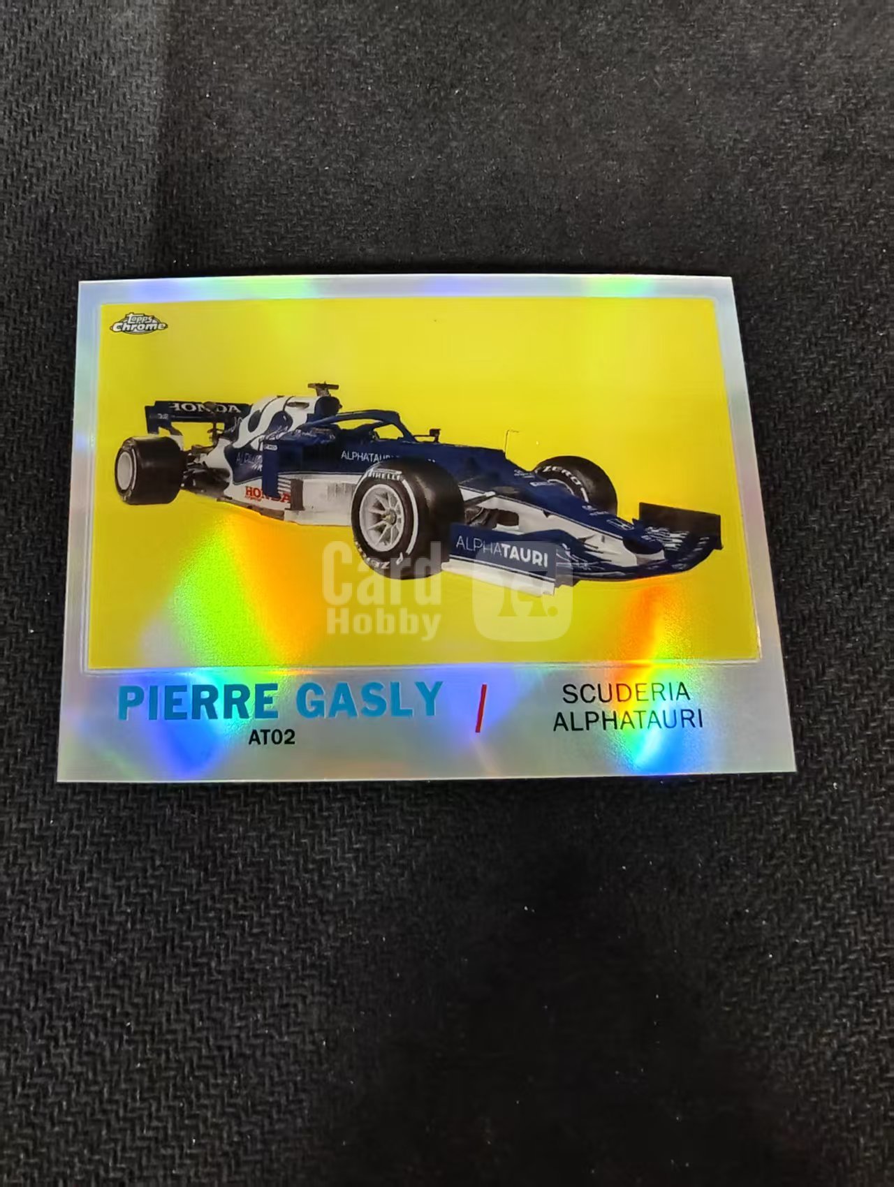 2021 Topps Chrome F1 Pierre Gasly 加斯利 小红牛 特卡 银折 F1 划痕 边角瑕疵 #PG