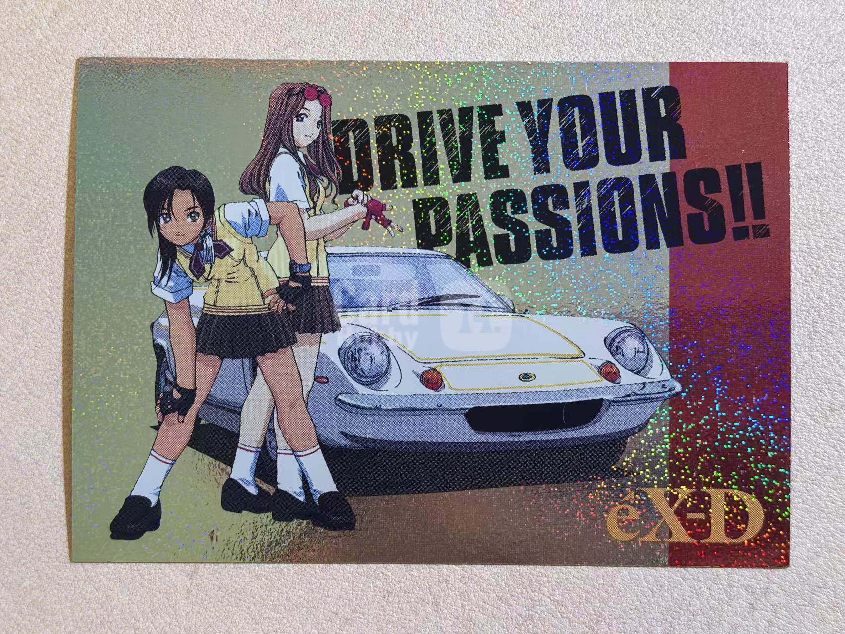 2000 Hobby‑Japan《éX‑D》eX‑Driver 极速战警 日版 “菅野走一、洛伦娜”原作藤岛康介 闪卡 默认微瑕 卡品如图