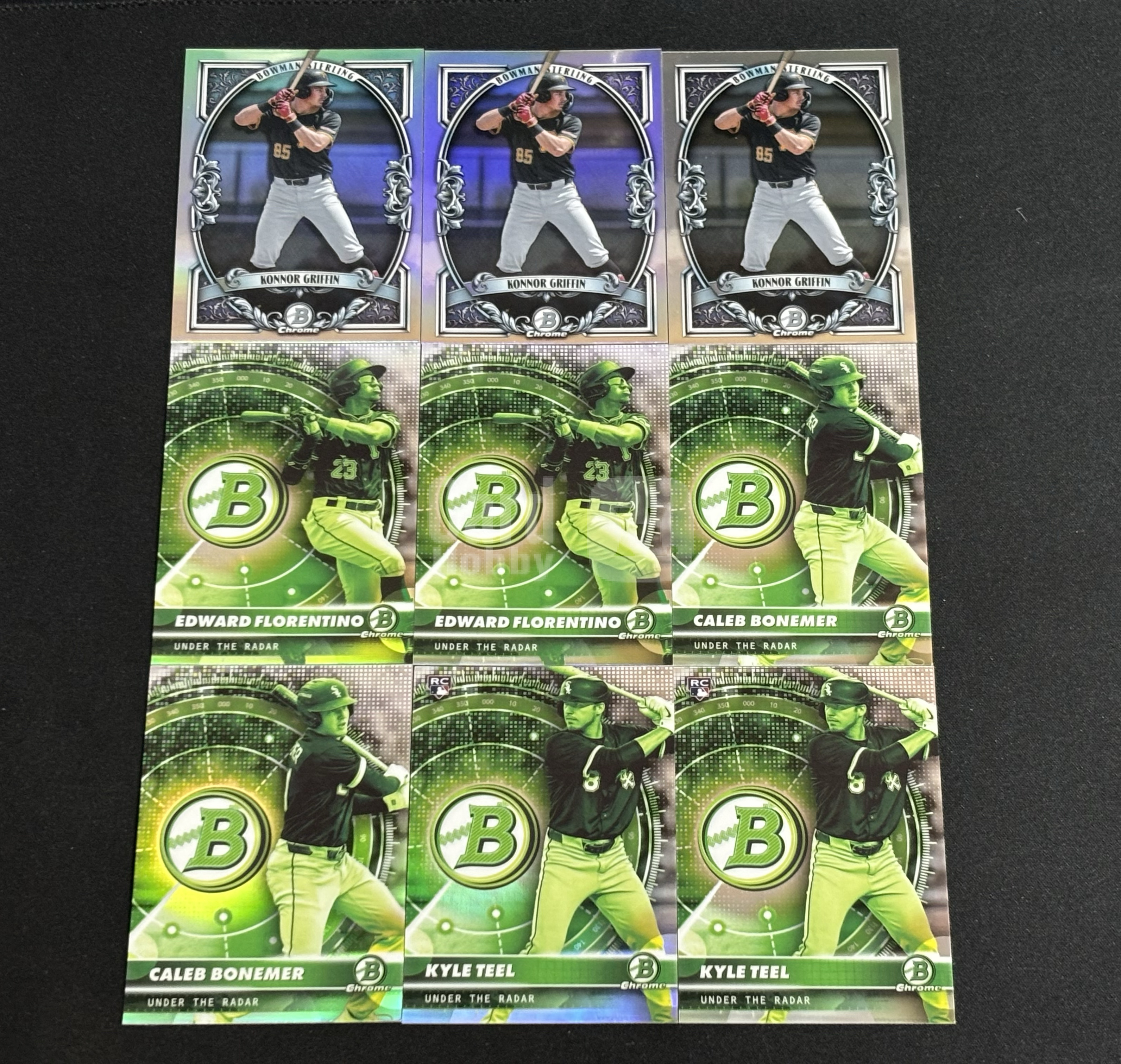2026 Topps Bowman Konnor Griffin 棒球MLB 康纳 格里芬 爱德华 凯莱布博纳默 凯尔蒂尔 新秀 特卡银折 9张打包不包品 - ws