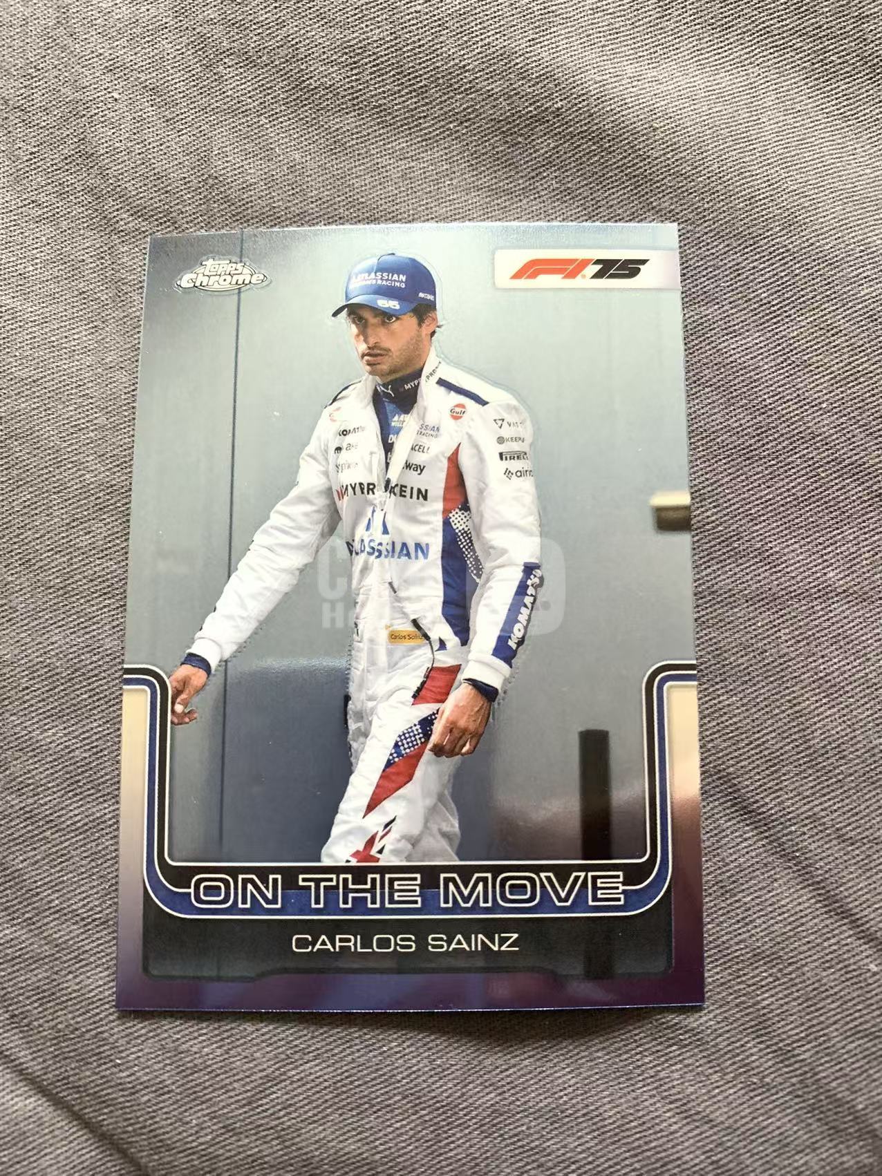 2025 Topps Chrome Carlos Sainz TC F1 75周年 卡洛斯 赛恩斯 on the move base 王伟
