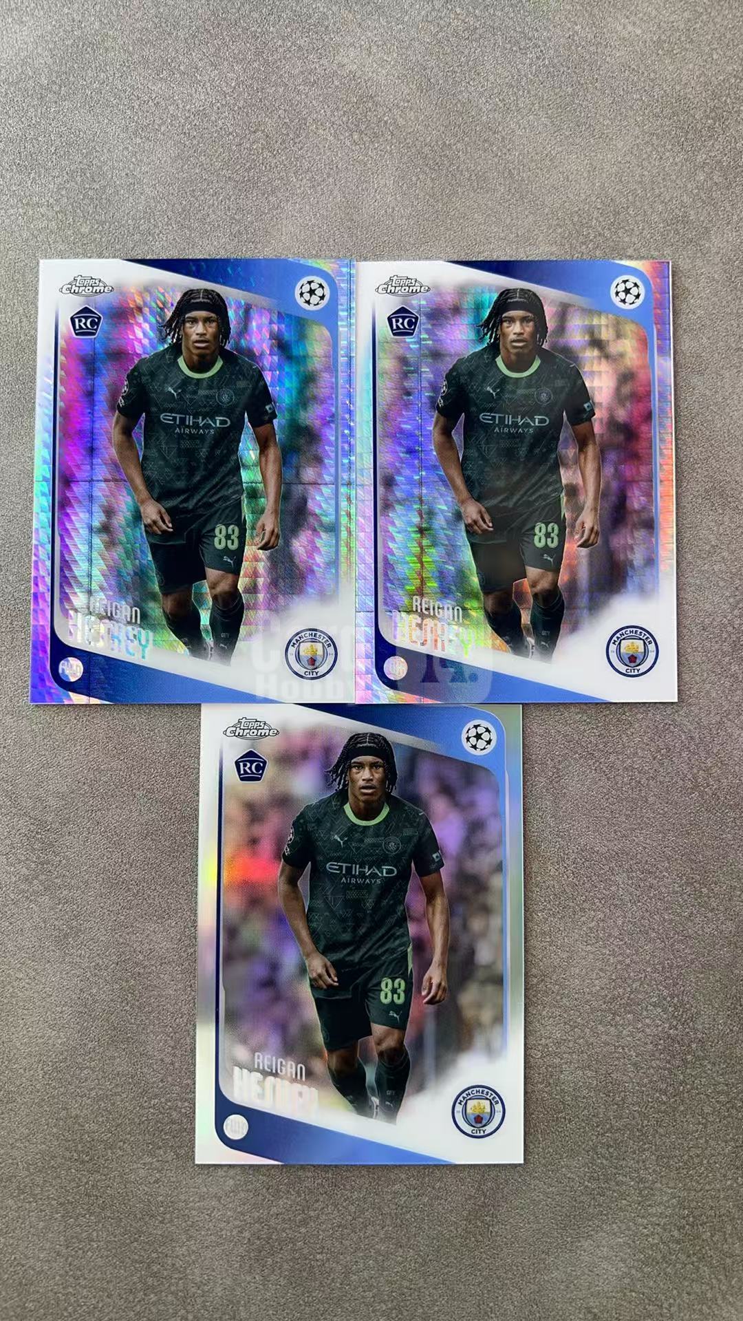 5828【330球星卡实体店代卖】2026 Topps Chrome REIGAN HESKEY 雷根 赫斯基 曼城 新秀RC 折射 LOT 无卡具 仅顺丰寄付(UK23)