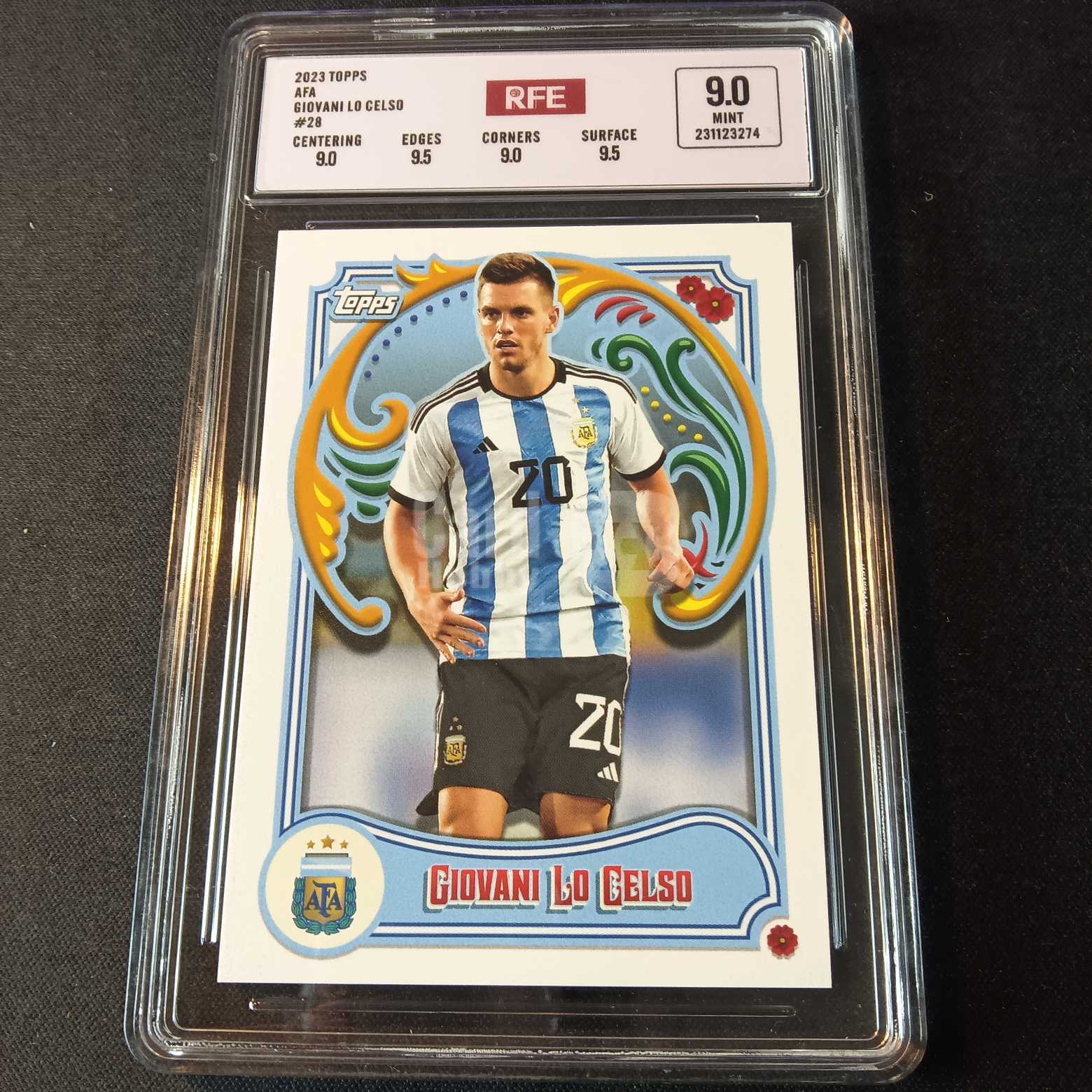 2023 Topps afa 洛塞尔索 评级卡 阿根廷 实卡精美 品质保障 投资收藏必备 保值回购 详情见说明 多张可合并订单 可累计【KUROKO】