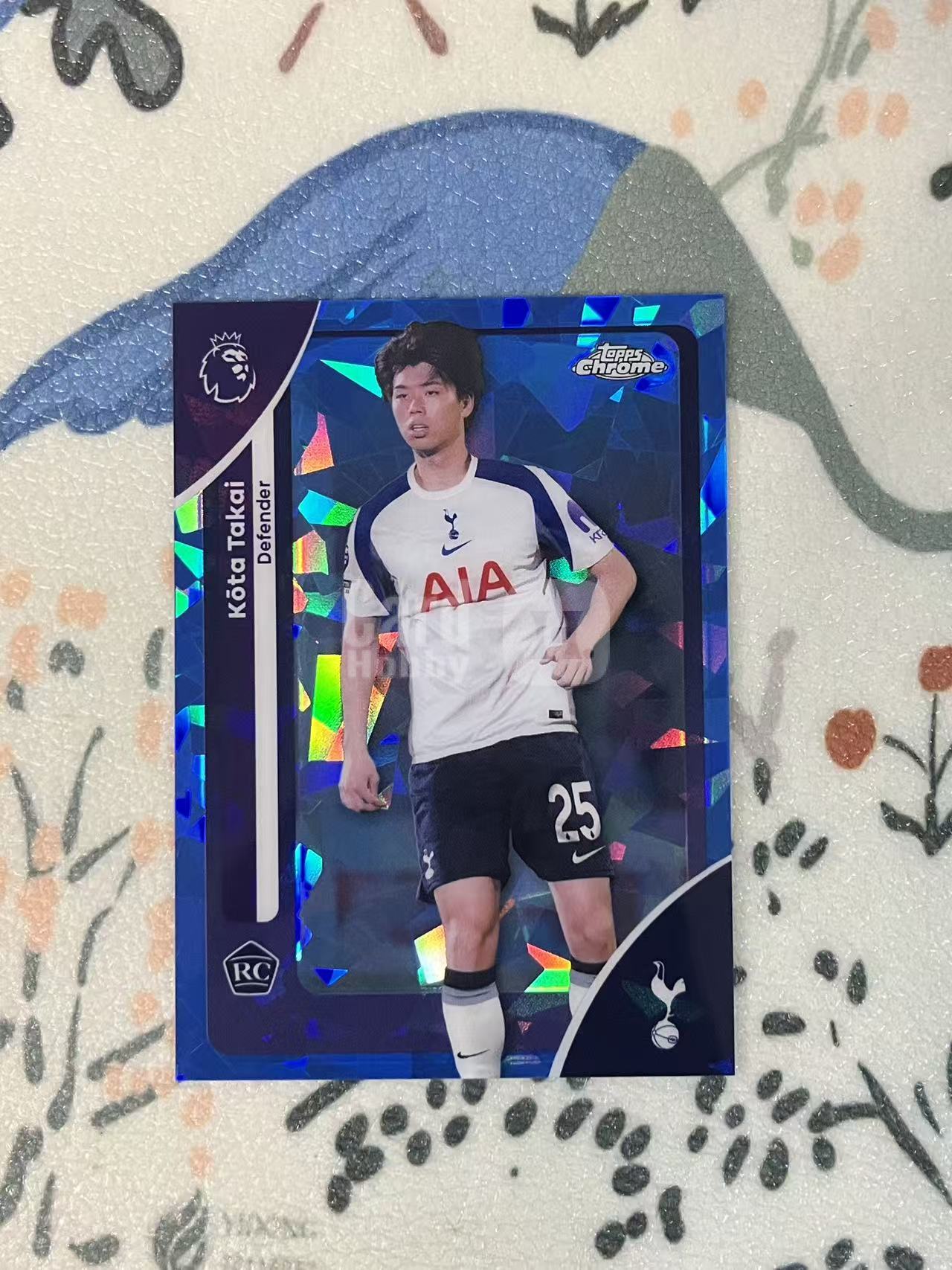 2025 Topps Chrome kota takai RC 高井幸大新秀热刺英超银折蓝宝石实卡 