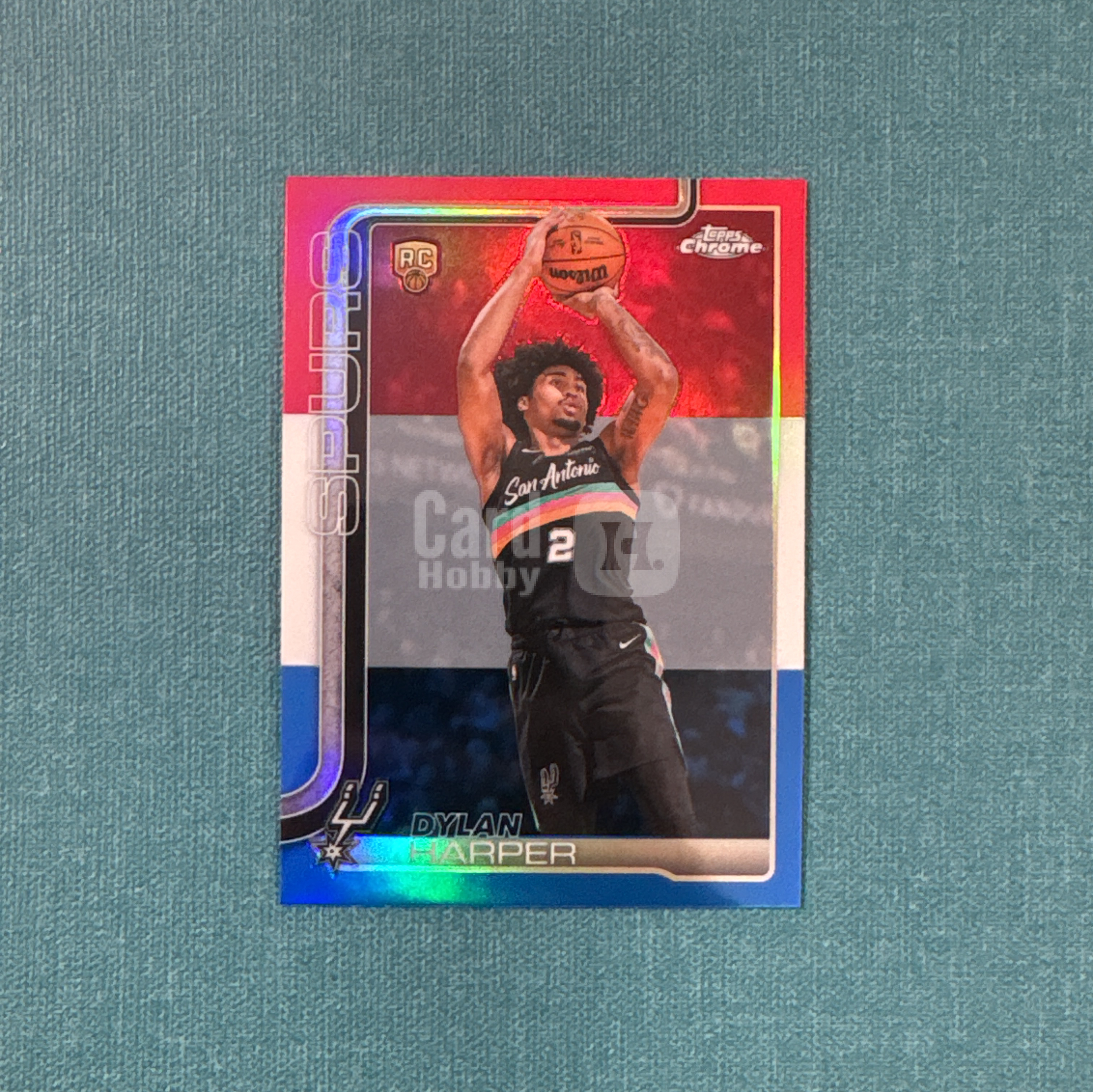 2025-26 Topps Chrome Update Dylan Harper 迪伦 哈珀 新秀 RC 三色折 马刺 卡品如图 EST