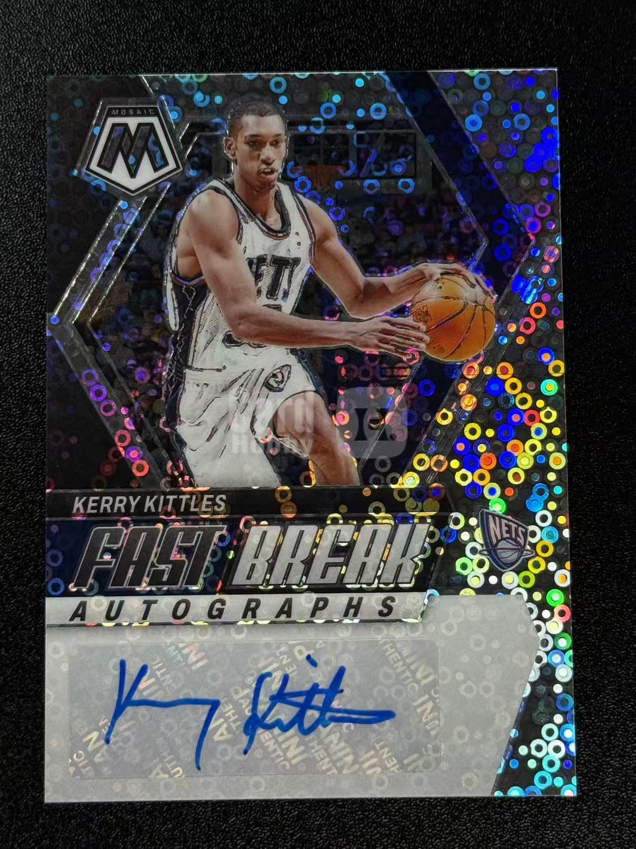 2023-24 Panini Mosaic Kerry Kittles 科瑞 基德尔斯 基特尔斯 篮网 马赛克 快攻 PZ 折射 泡泡折 签字 签名 #Wes# 164