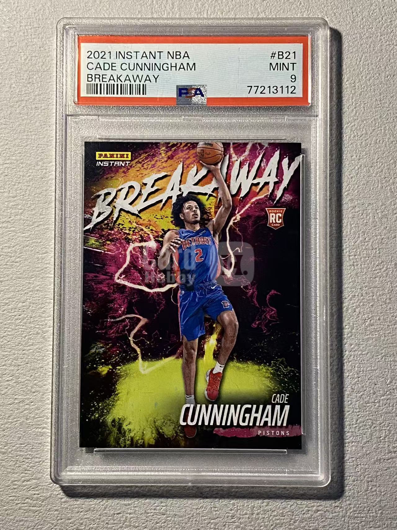 2021-22 Panini Instant Cade Cunningham RC 活塞 新秀rc 凯德 康宁汉姆 坎宁安 cc 新秀赛季特卡 psa9 评级卡 潜力无限 收藏必备