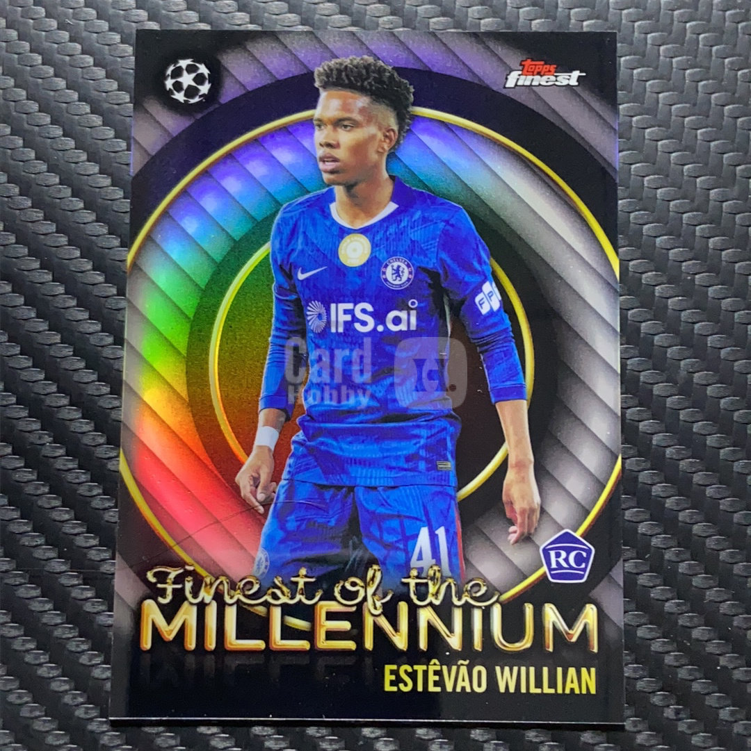 2026 Topps Finest 卡品如图(一哥) ESTEVAO WILLIAN RC 欧冠 切尔西 埃斯特旺 威廉 旺仔 RC 新秀 银折 千禧年最佳球星特卡 Finest of the Mil