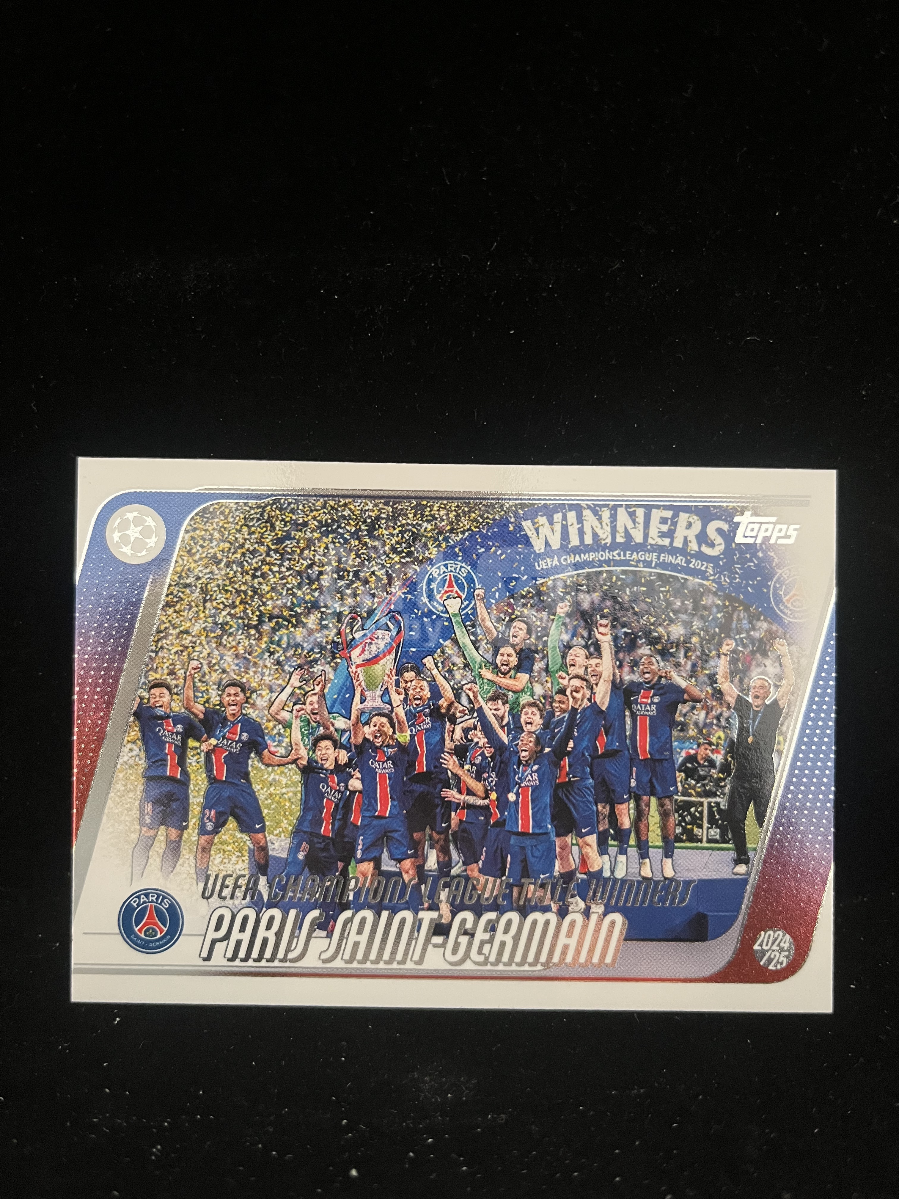 免费代拍 2025 Topps UEFA Club Competitions 欧冠 巴黎圣日耳曼 Paris Saint-Germain 卡品如图#D069