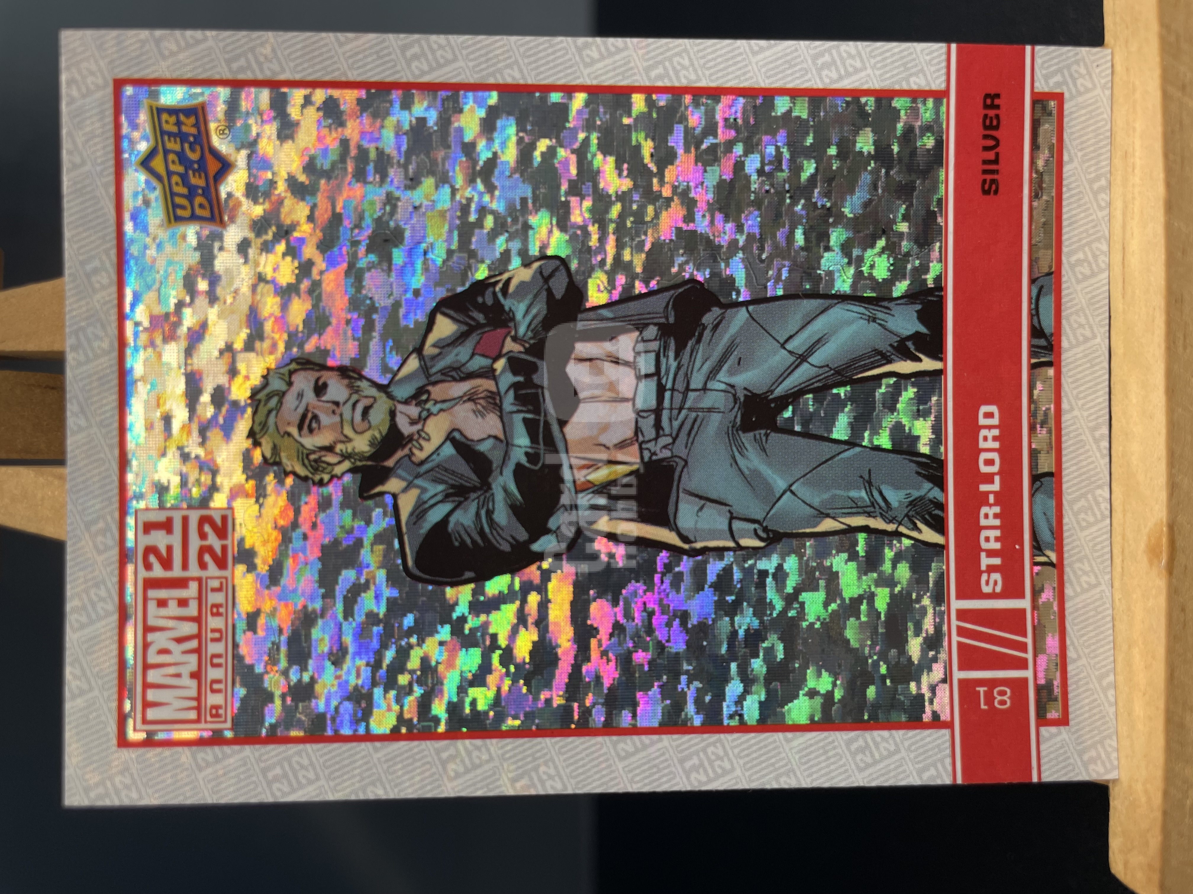 (B4)2021-22 UPPER DECK 漫威 MARVEL 折射 星爵 实卡好看 收藏凑套必备 卡品如图 !!!