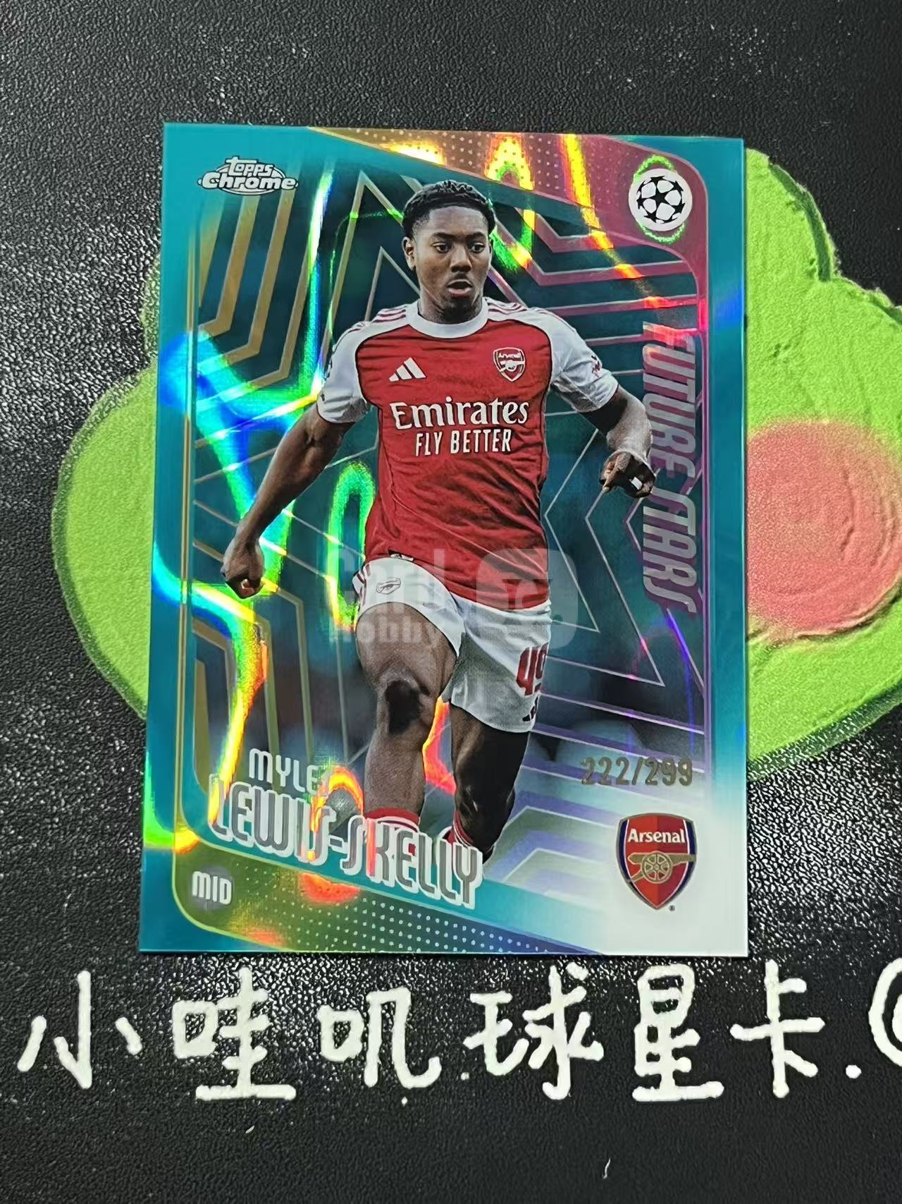 2026 Topps Chrome Myles Lewis-Skelly 欧冠 阿森纳 刘易斯 斯凯利 299编 微瑕如图【ZYP代拍】羽羽