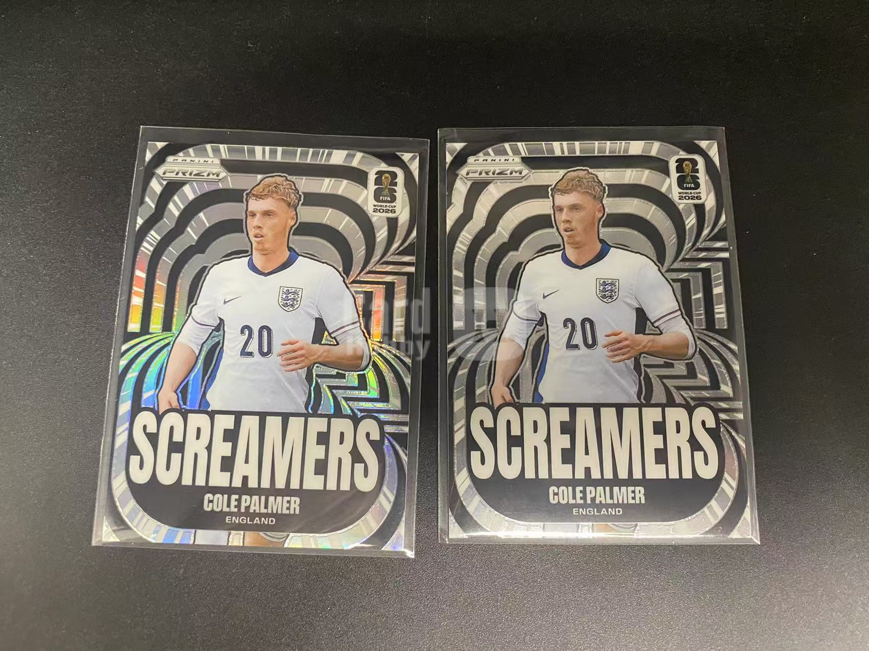 2026 【六六代卖】 Prizm Cole Palmer 帕尔默 英格兰 银折 Screamers 特卡 世界杯PZ 2张打包（凯文02）