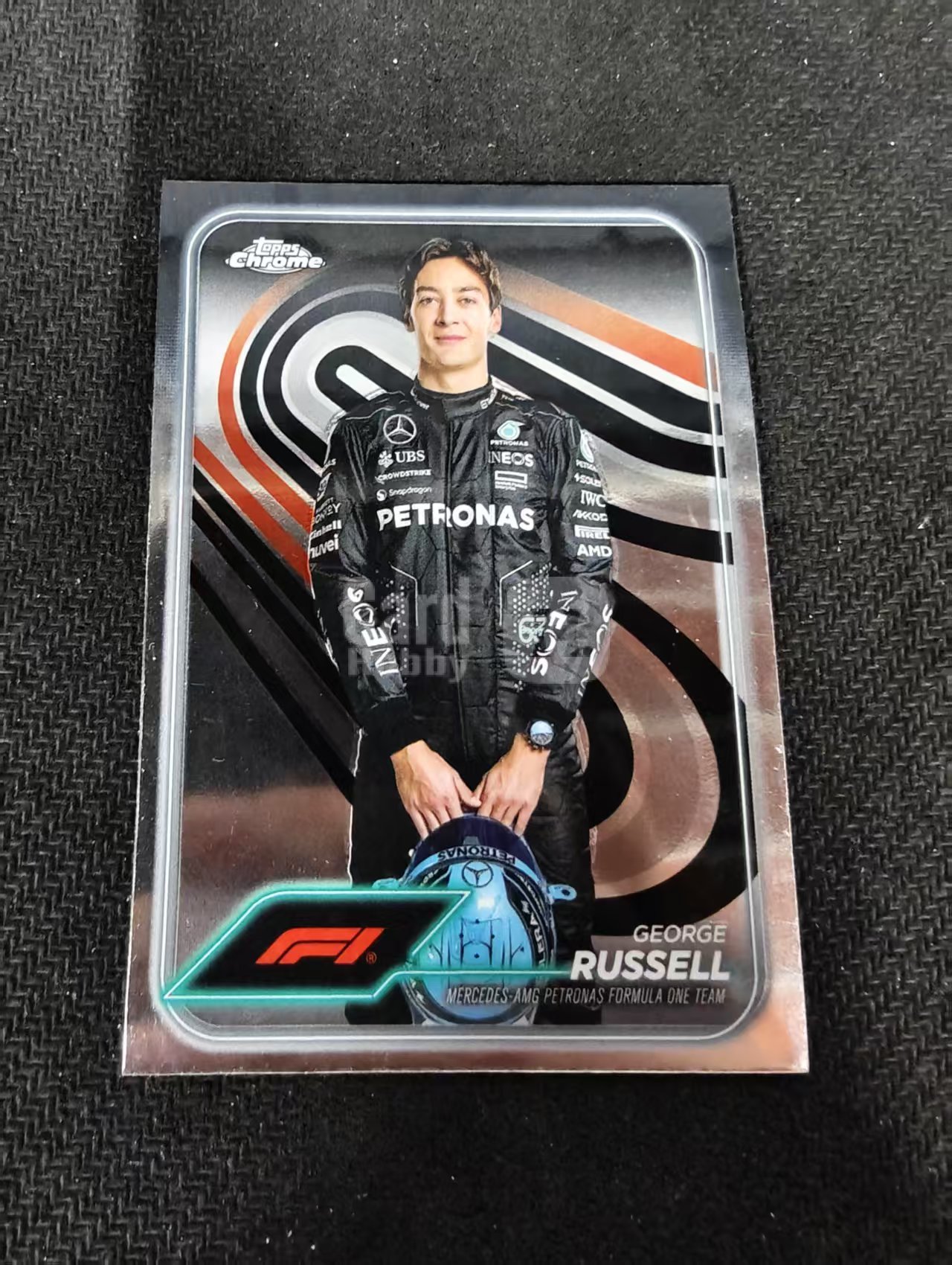 2024 topps chrome f1 George Russell 乔治 拉塞尔 特卡 梅赛德斯奔驰 划痕 边角瑕疵 #5